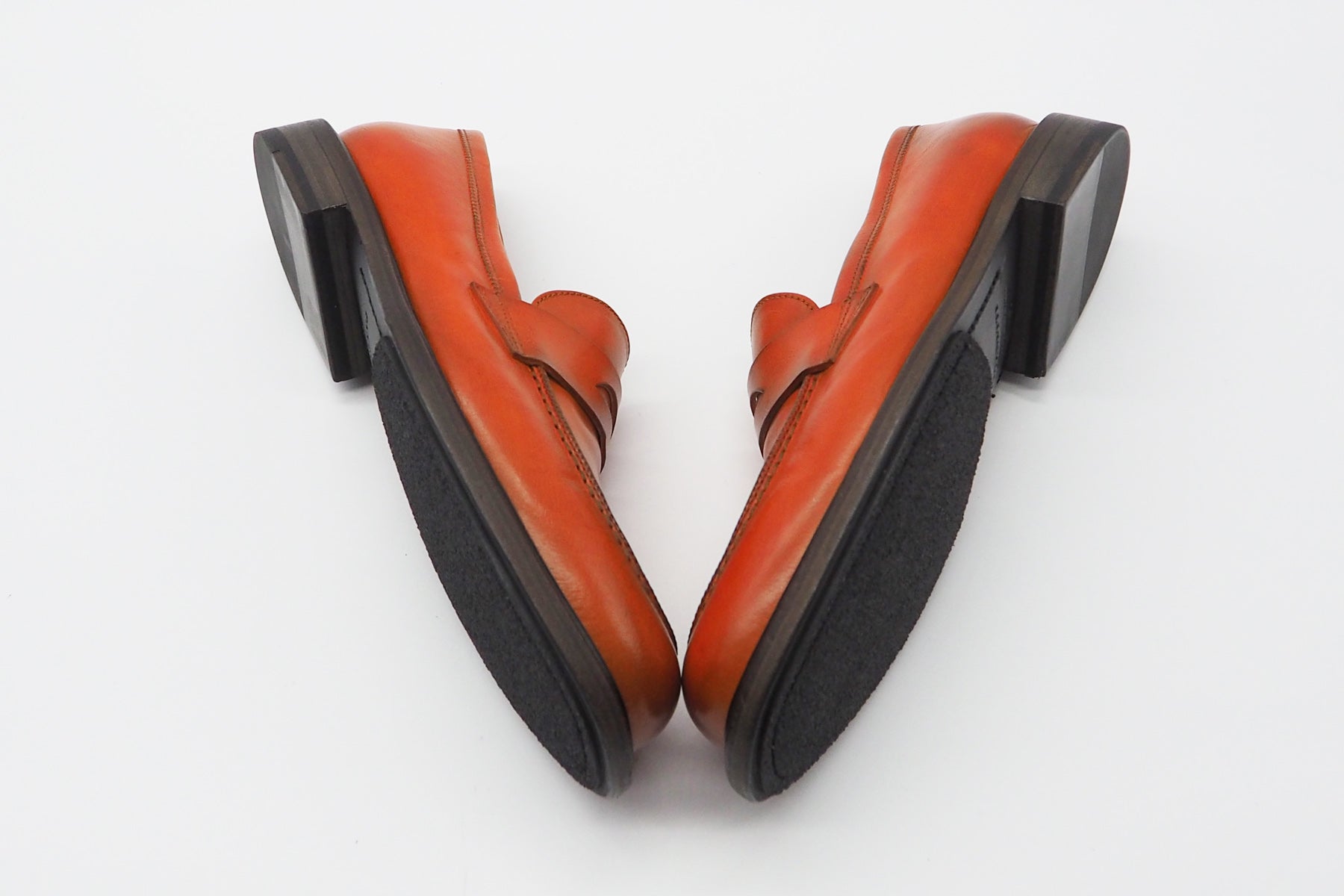 Damen Loafer aus Glattleder in Ziegel Damen Loafers & Schnürer Pantanetti