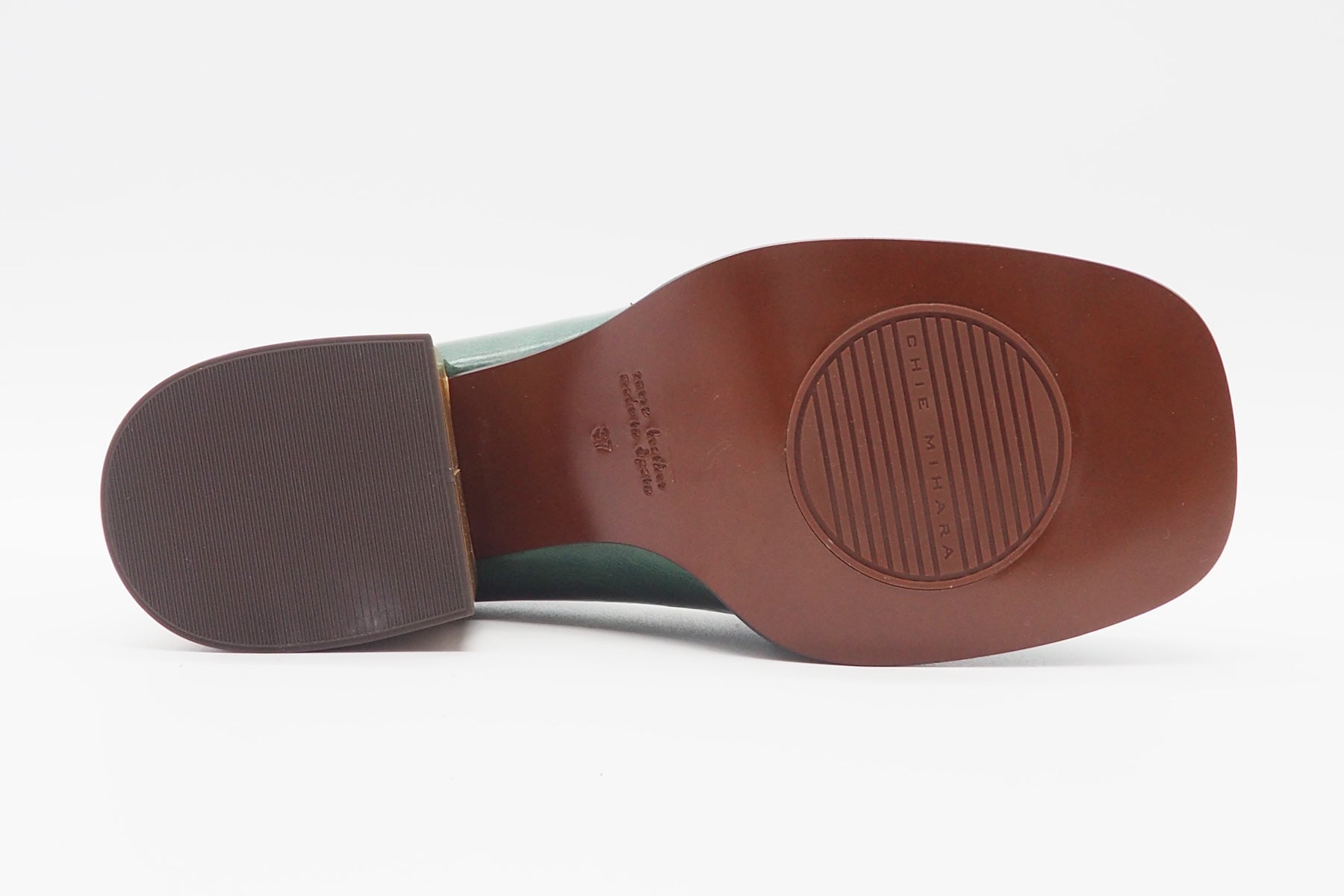 Damen Loafer aus Leder & bedrucktem Leder in Grün - Absatz 5cm - Bydu Damen Loafers & Schnürer Chie Mihara