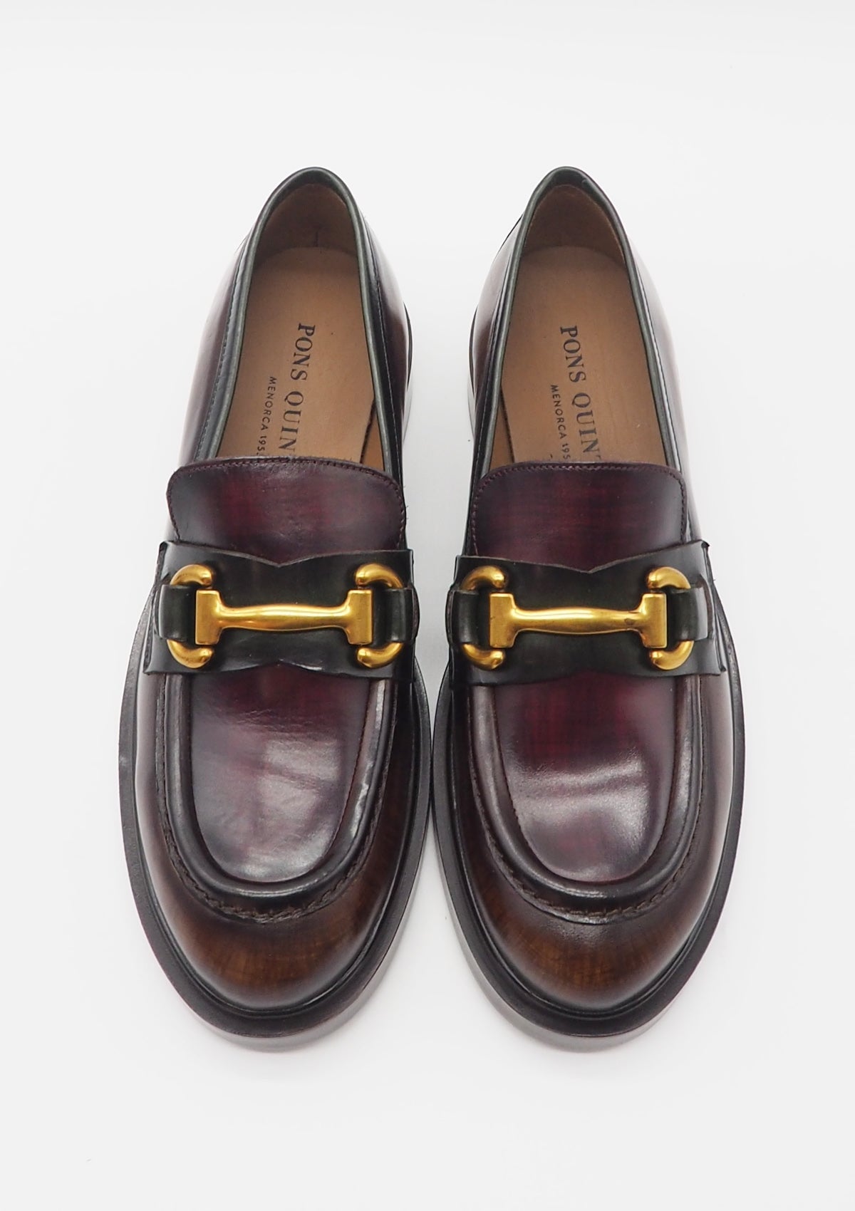 Damen Loafer aus Leder in Braun - Holzoptik - Absatz 2cm Damen Loafers & Schnürer Pons Quintana