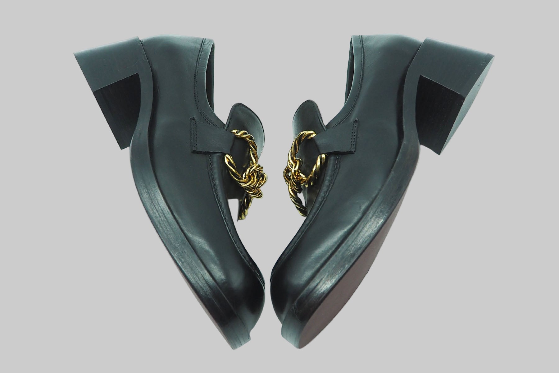 Damen Loafer aus Leder in Schwarz - Absatz 4cm Damen Loafers & Schnürer Mara Bini