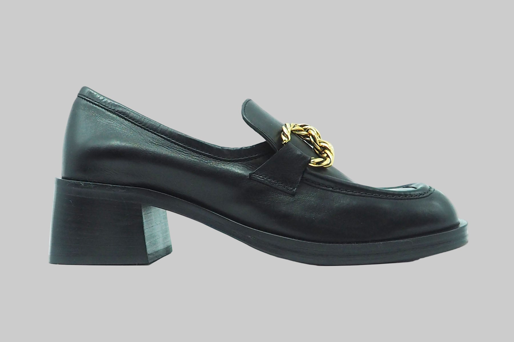 Damen Loafer aus Leder in Schwarz - Absatz 4cm Damen Loafers & Schnürer Mara Bini