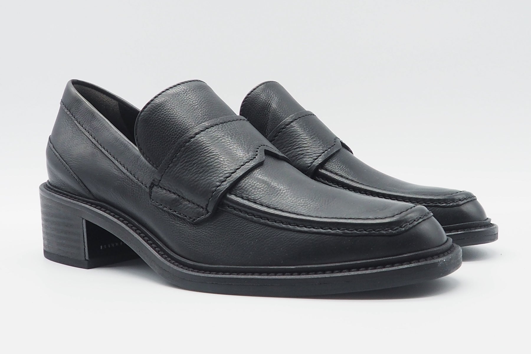 Damen Loafer aus Leder in Schwarz - Stick - Absatz 4,5cm Damen Loafers & Schnürer Kennel & Schmenger
