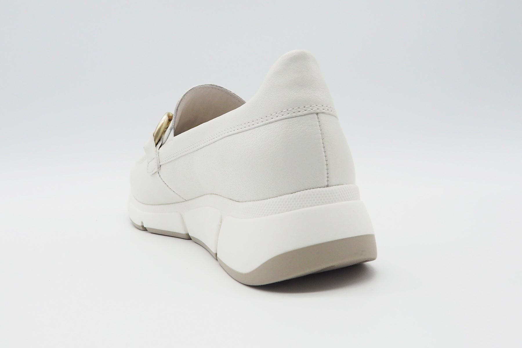 Damen Loafer aus Leder in Weiß - Absatz 4,5cm Damen Loafers & Schnürer Gabor