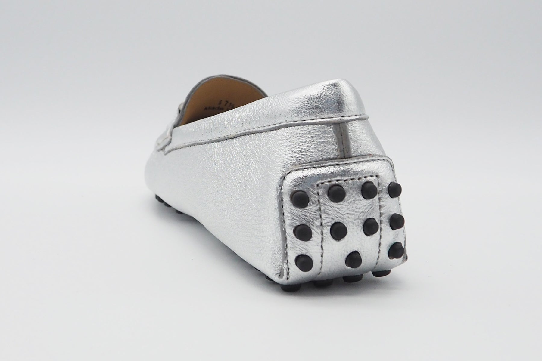 Damen Loafer aus Metallicleder in Silber Damen Loafers & Schnürer Conte V