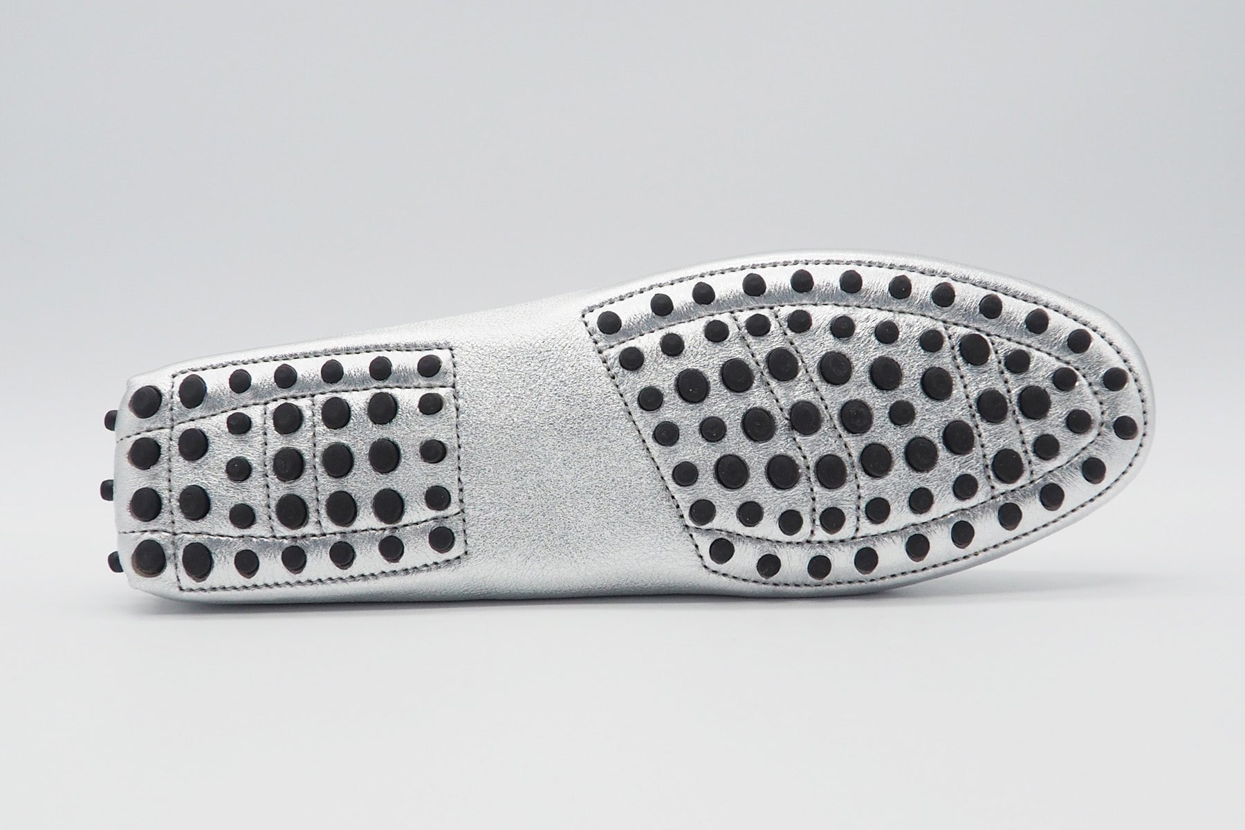 Damen Loafer aus Metallicleder in Silber Damen Loafers & Schnürer Conte V