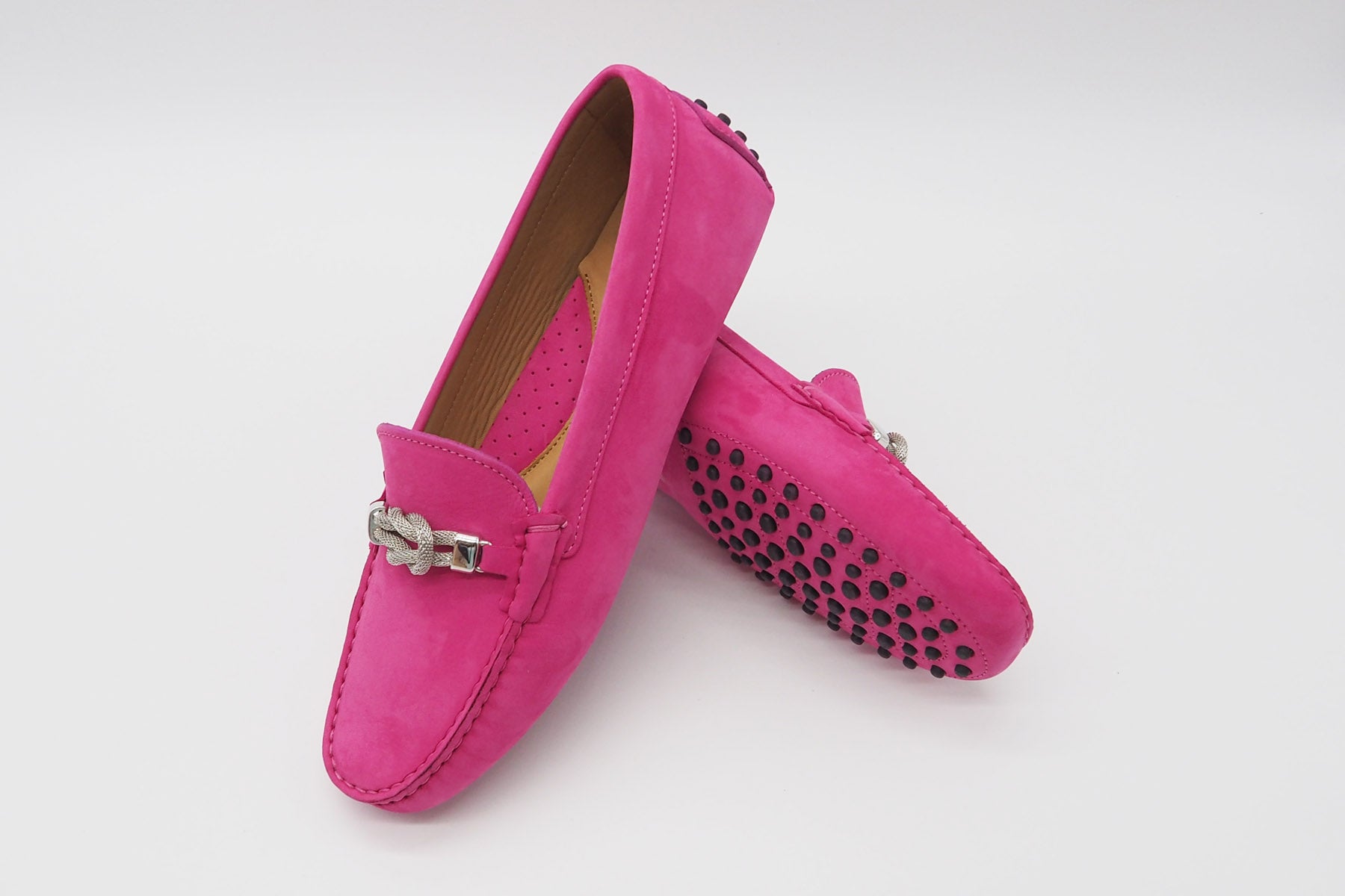 Damen Loafer aus Nubukleder in Pink Damen Loafers & Schnürer Conte V