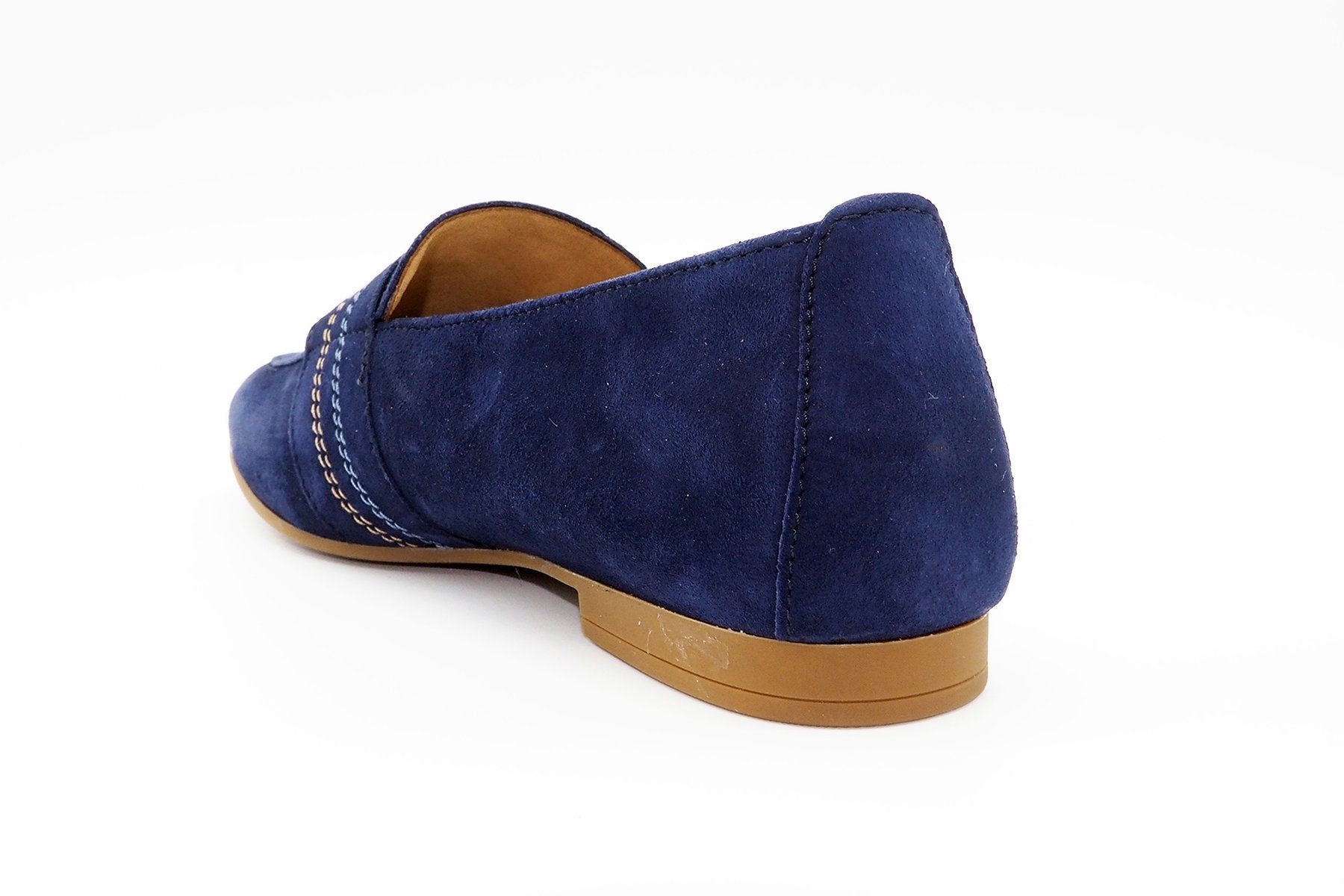 Damen Loafer in Mitternachtsblau mit naturfarbiger Schildpathschnalle Damen Loafers Gabor