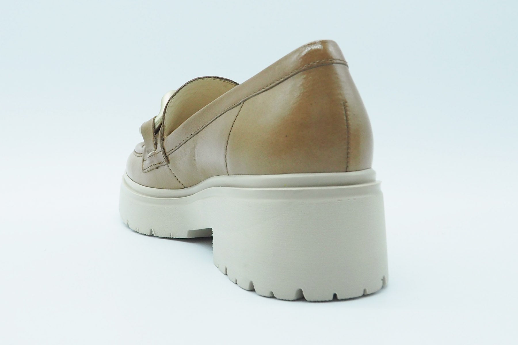 Damen Loafer mit Absatz aus Glattleder in Camel Damen Loafers & Schnürer Gabor