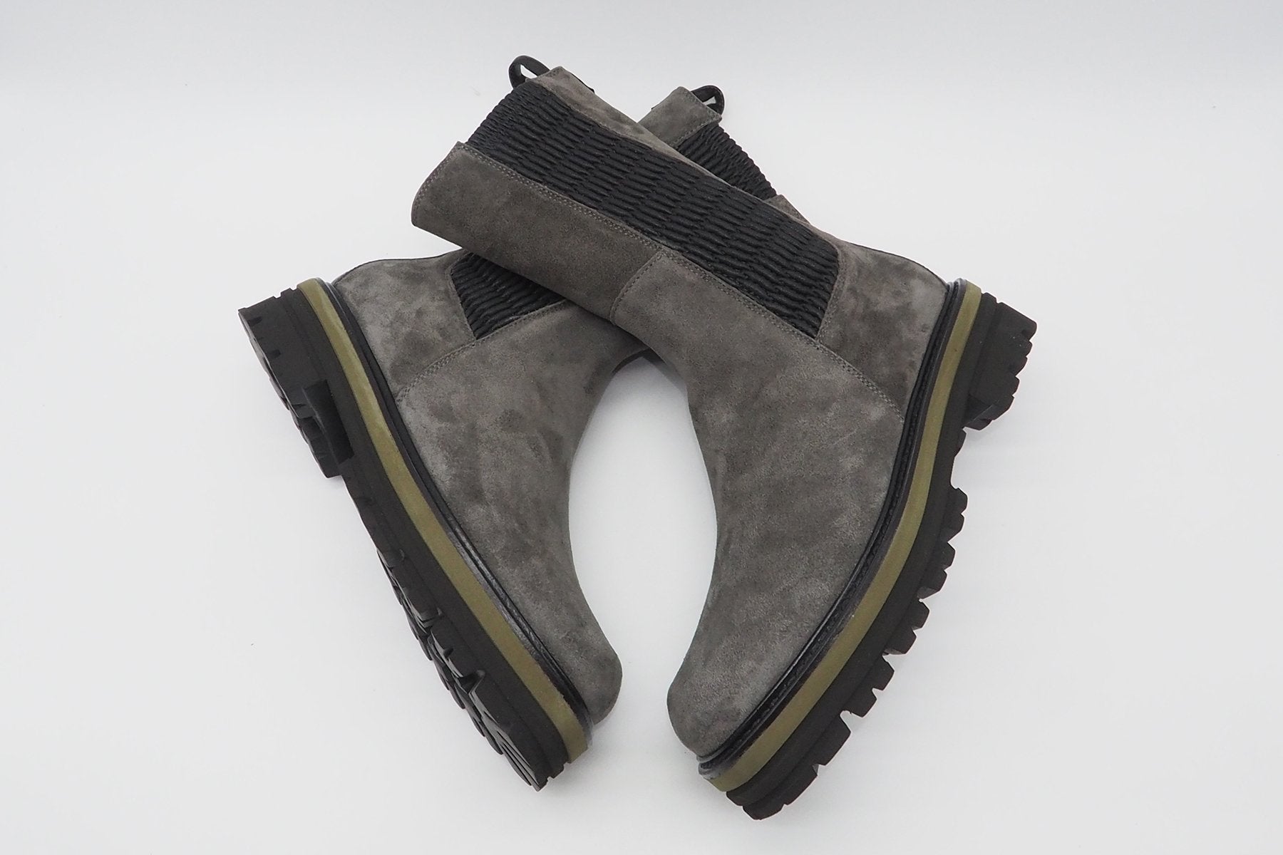 Damen Long Chelsea Boots aus Veloursleder in Grau Damen Boots Maripé