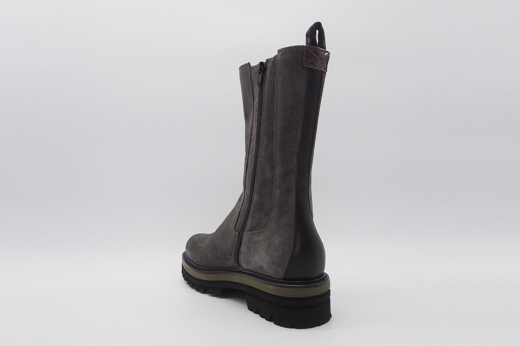 Damen Long Chelsea Boots aus Veloursleder in Grau Damen Boots Maripé