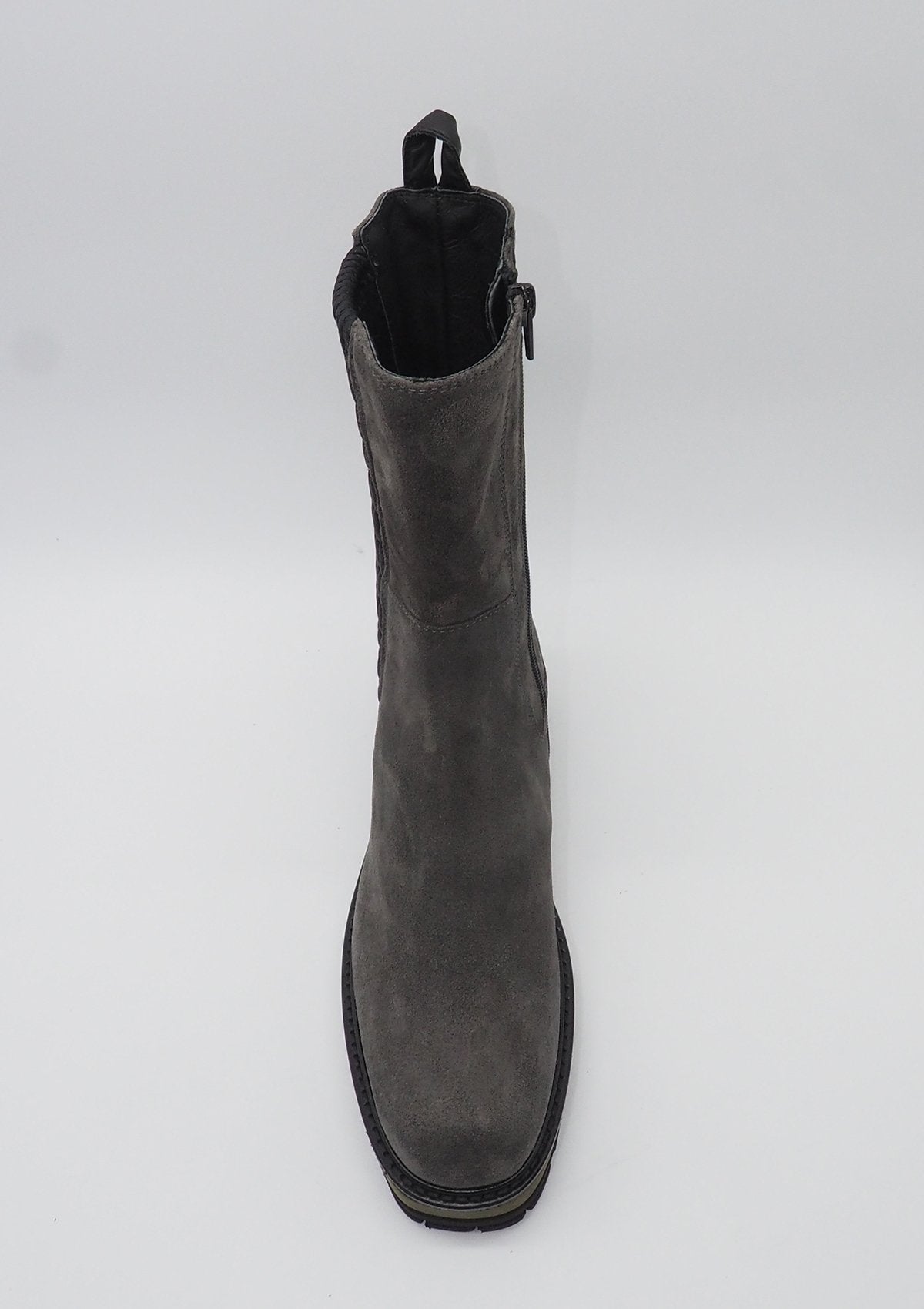 Damen Long Chelsea Boots aus Veloursleder in Grau Damen Boots Maripé