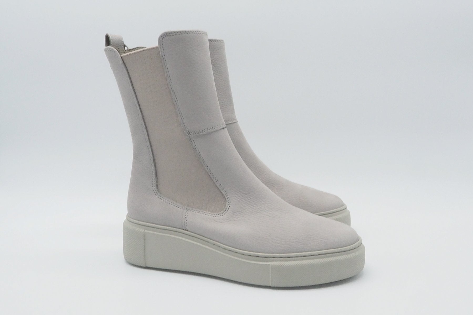 Damen Longchelsea Boot aus Nubukleder in hellem Beige Damen Boots Paul Green