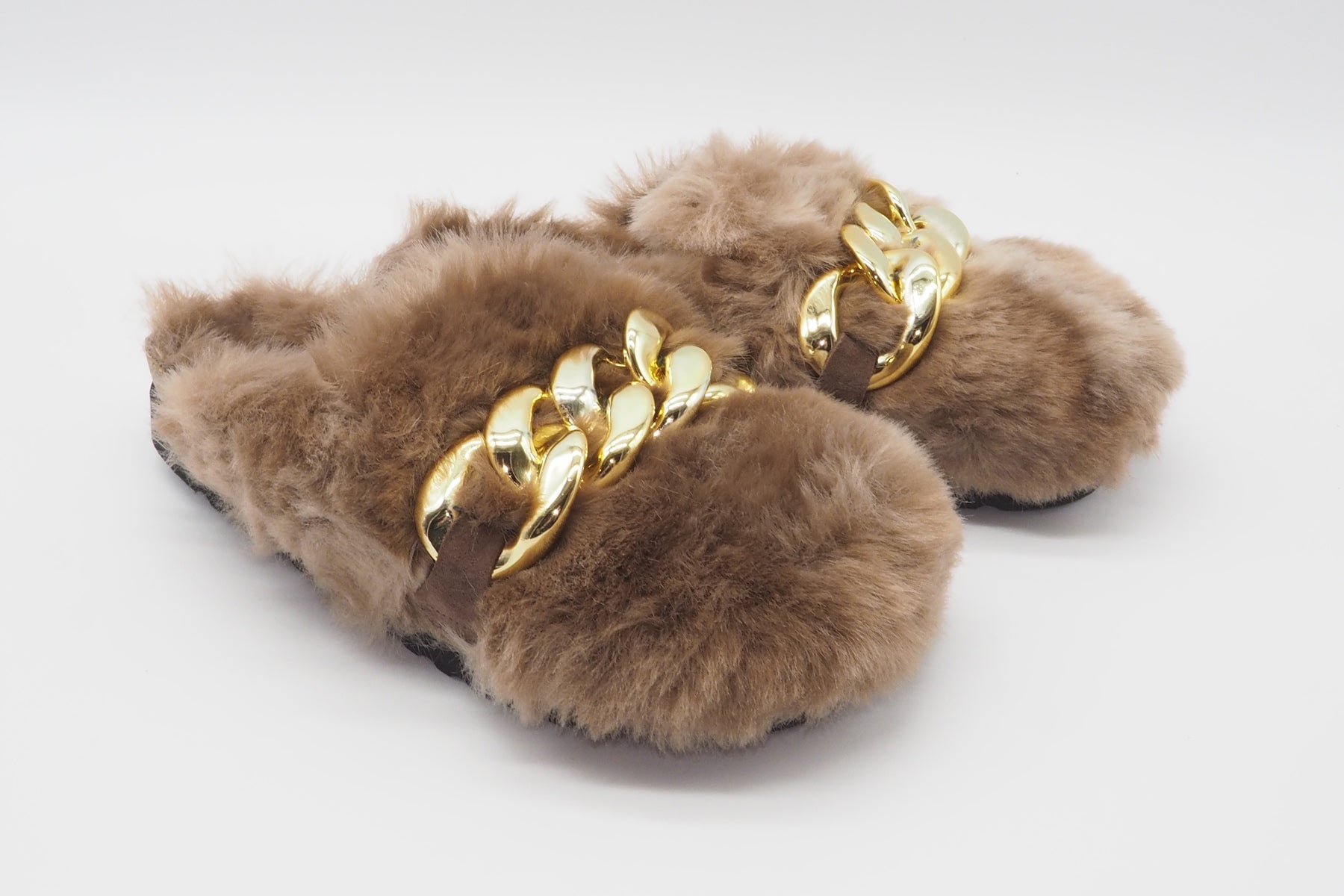 Damen Pantoffel aus Fake-Fur Pelz in Neutral & Rosé Damen Mules & Sabots Gabor