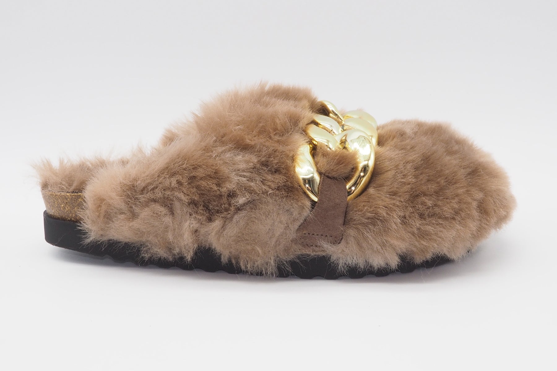 Damen Pantoffel aus Fake-Fur Pelz in Neutral & Rosé Damen Mules & Sabots Gabor
