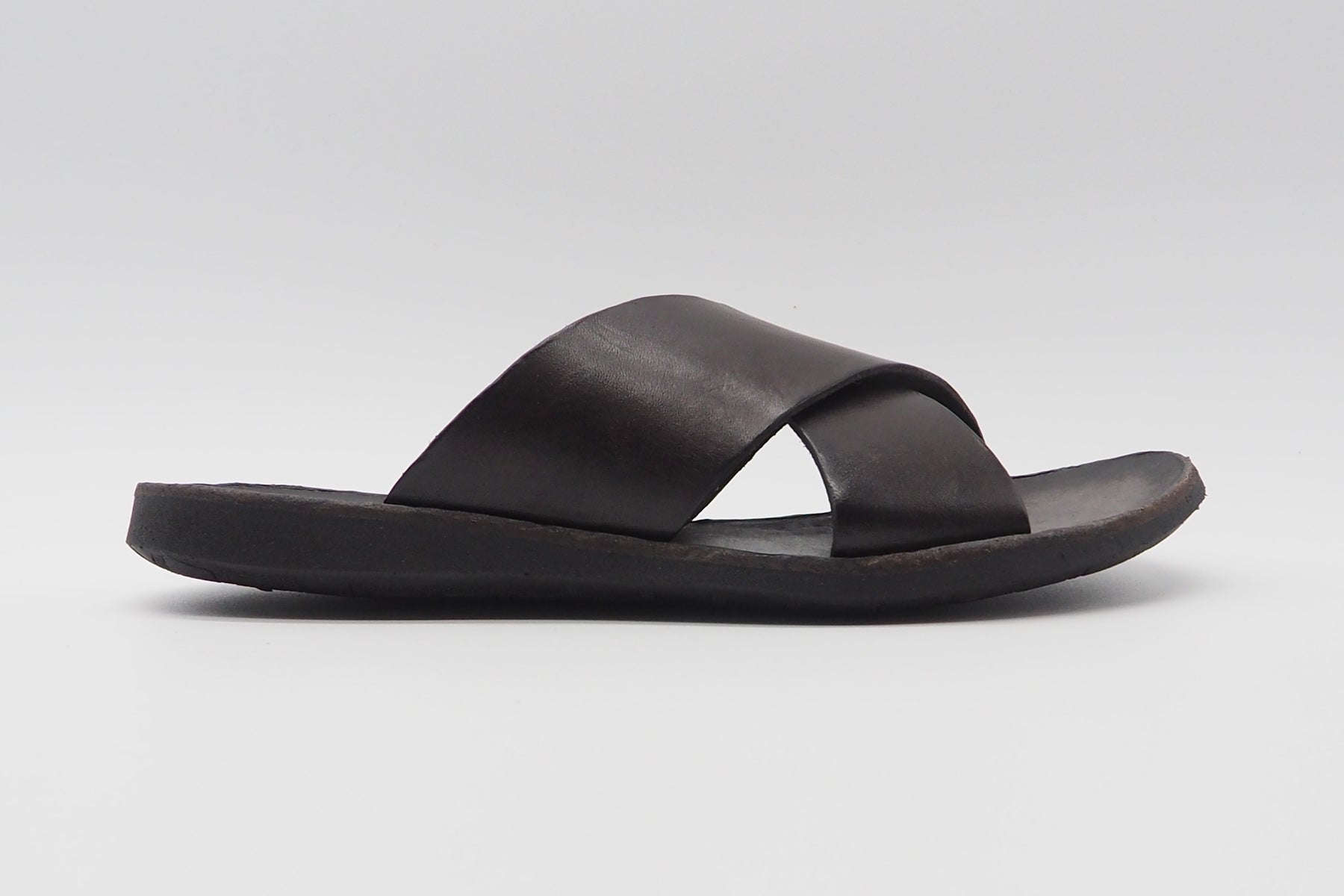 Damen Pantolette aus Glattleder ind Dunkelbraun Damen Mules & Sabots Brador