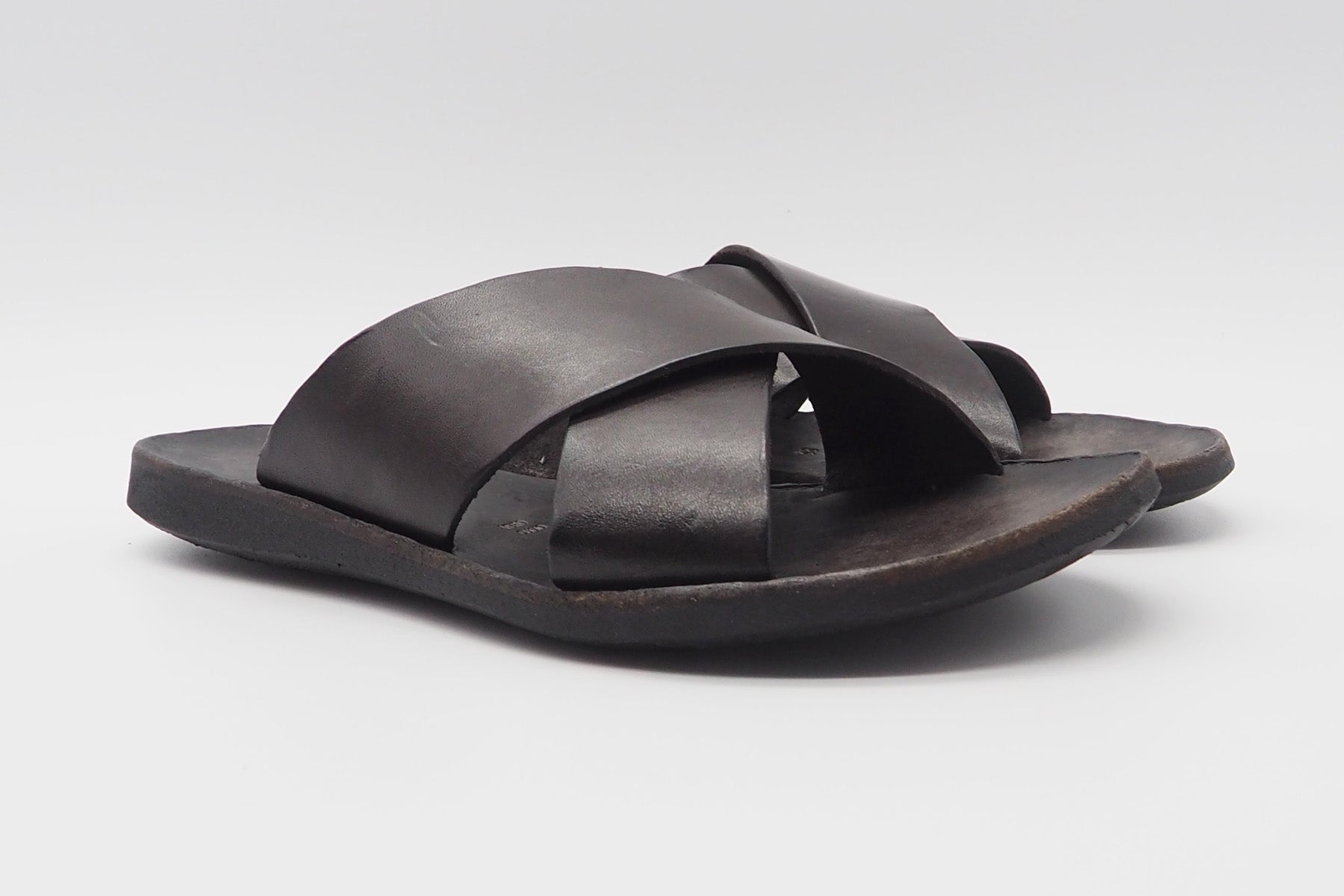 Damen Pantolette aus Glattleder ind Dunkelbraun Damen Mules & Sabots Brador