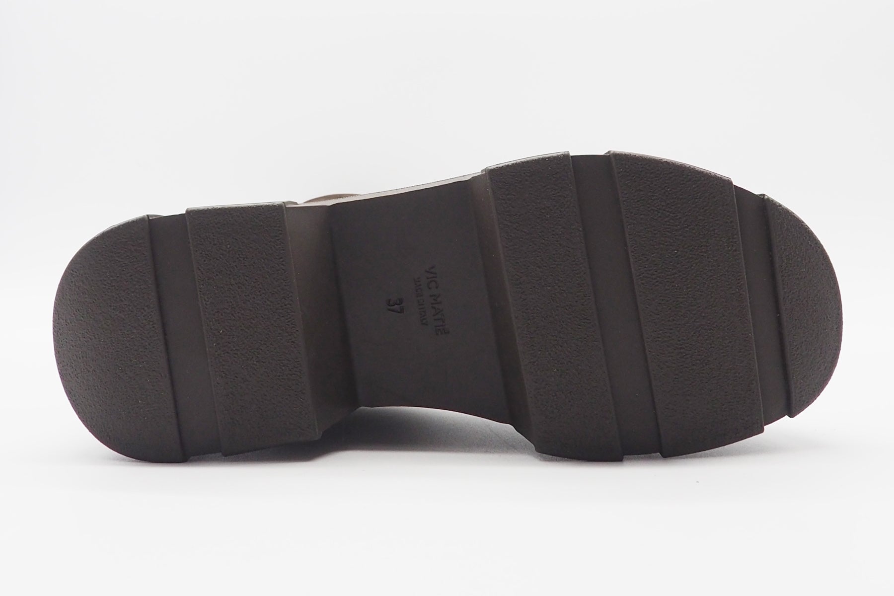 Damen Plateau-Stiefel aus Veloursleder in Dunkelbraun - Absatz 3,5cm Damen Stiefel Vic Matié