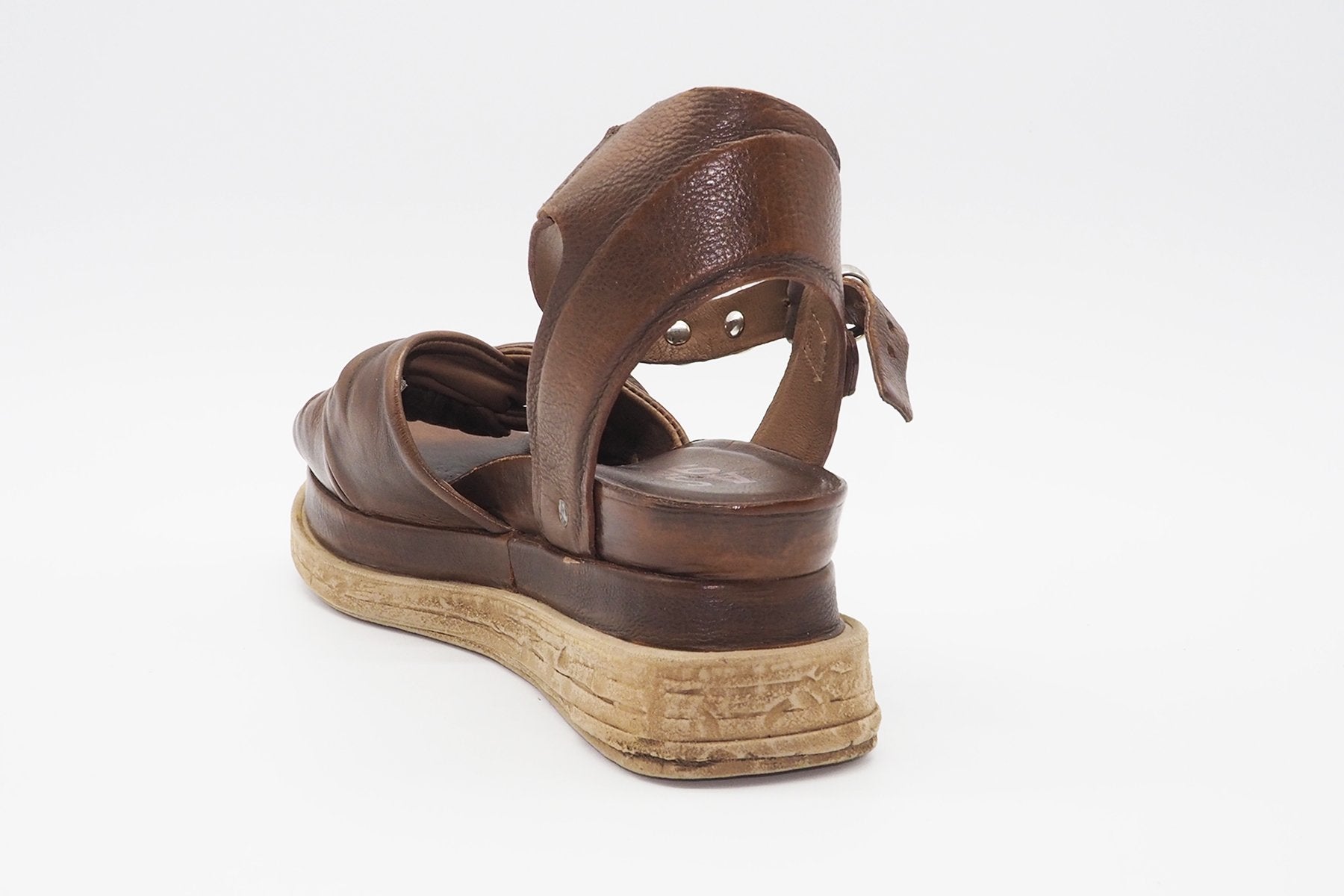 Damen Plateausandale mit sportiver Note in Kastanienbraun Damen Sandalen A.S. 98