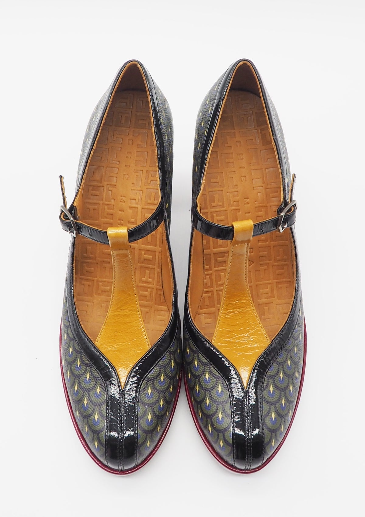 Damen Pumps aus bedrucktem Leder in Multicolor - Absatz 7cm - Dardo Damen Pumps & Slings Chie Mihara