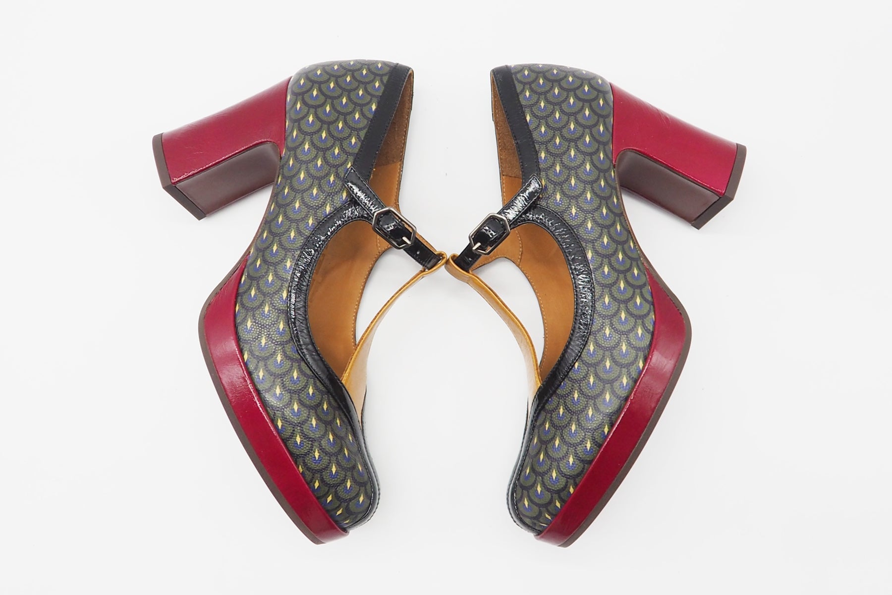 Damen Pumps aus bedrucktem Leder in Multicolor - Absatz 7cm - Dardo Damen Pumps & Slings Chie Mihara