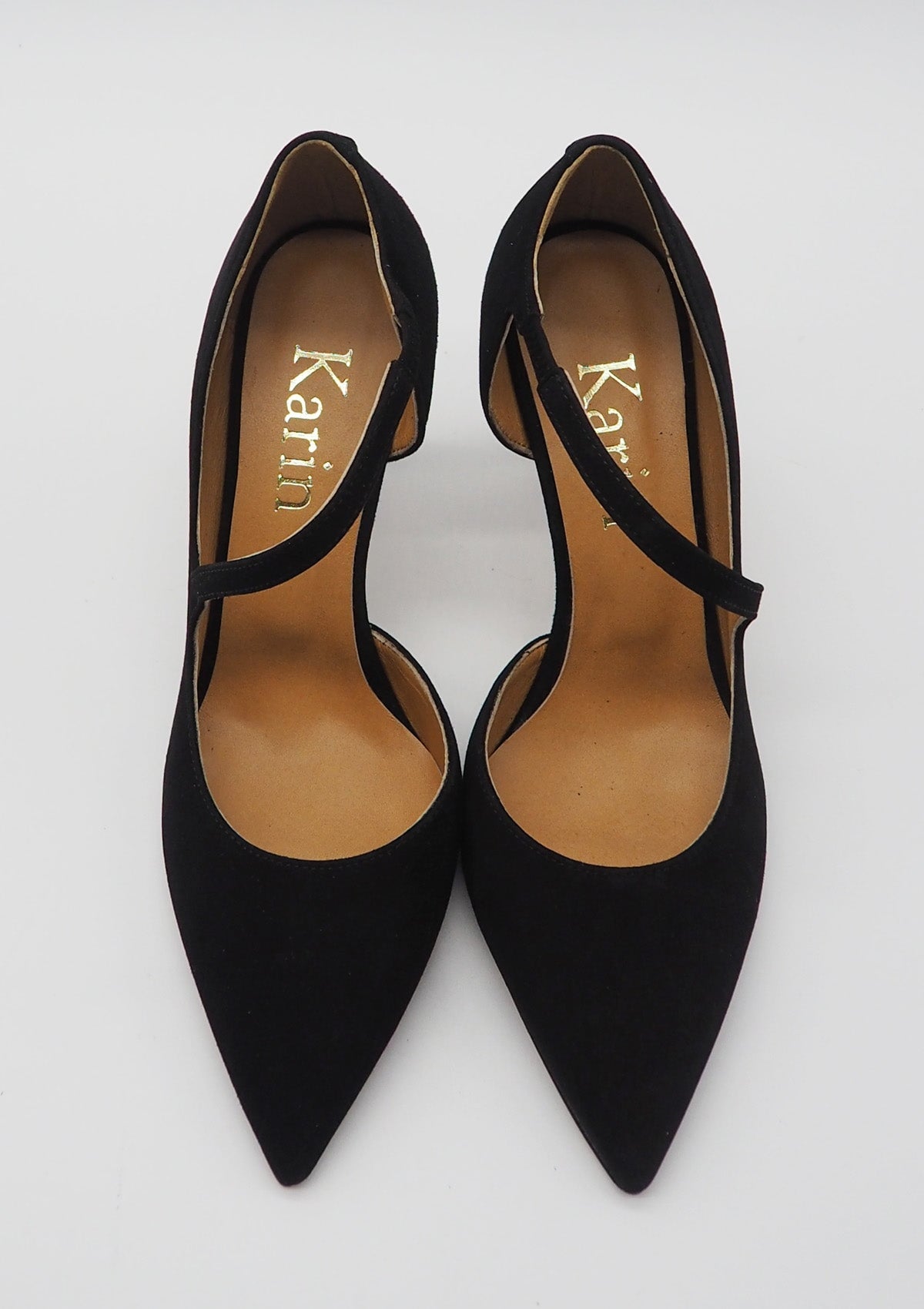 Damen Pumps aus Nubukleder in Schwarz - Absatz 8cm Damen Pumps & Slings Karin