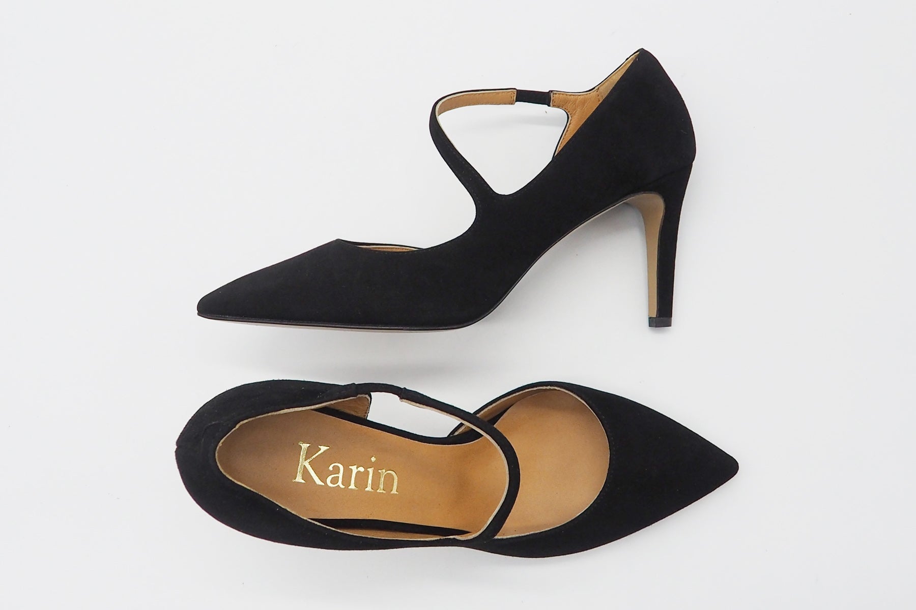 Damen Pumps aus Nubukleder in Schwarz - Absatz 8cm Damen Pumps & Slings Karin