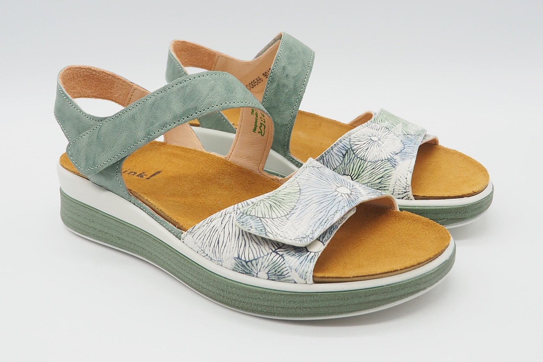 Damen Sandale aus Leder in Denim - Absatz 3cm - Meggie Damen Sandalen Think