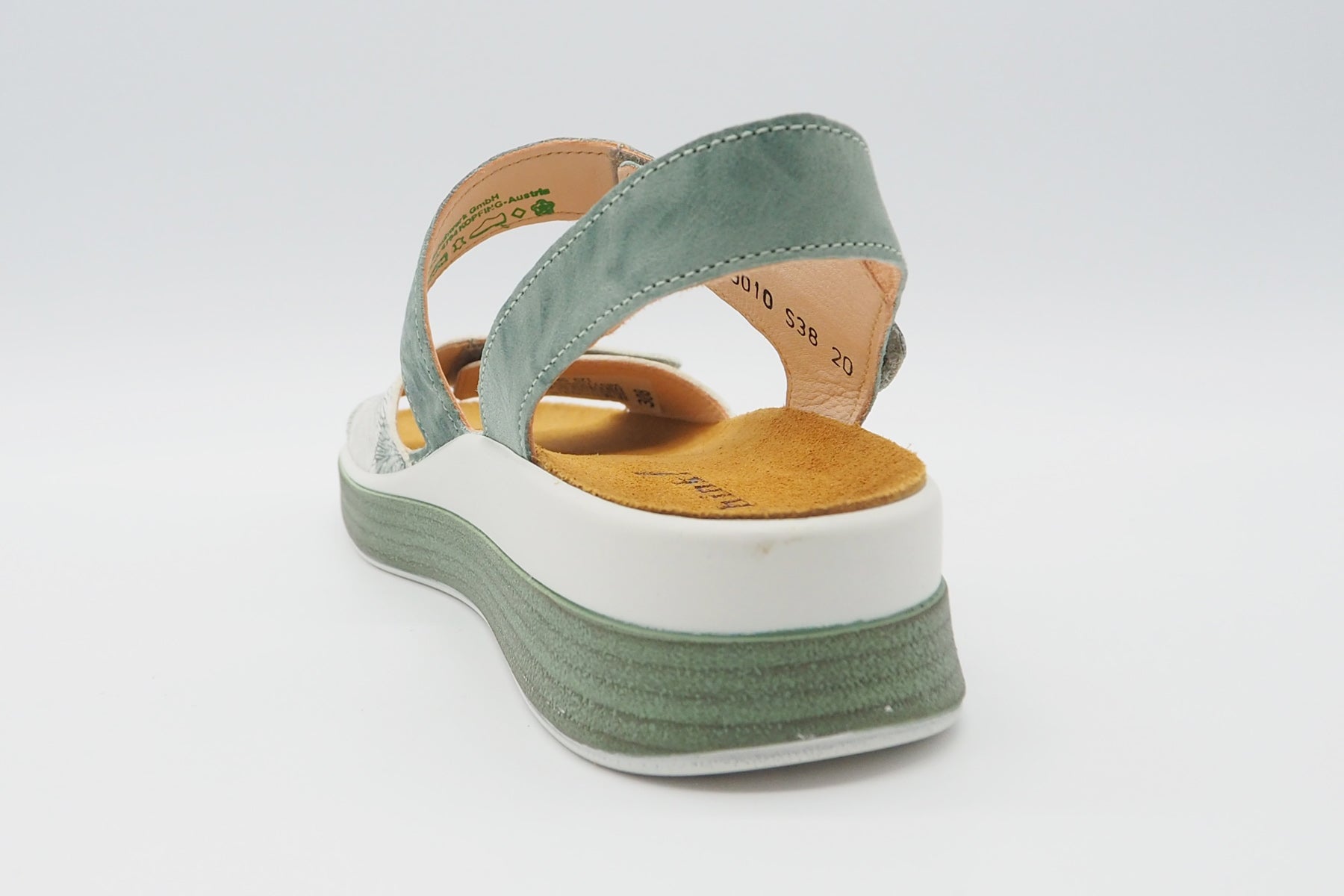 Damen Sandale aus Leder in Denim - Absatz 3cm - Meggie Damen Sandalen Think