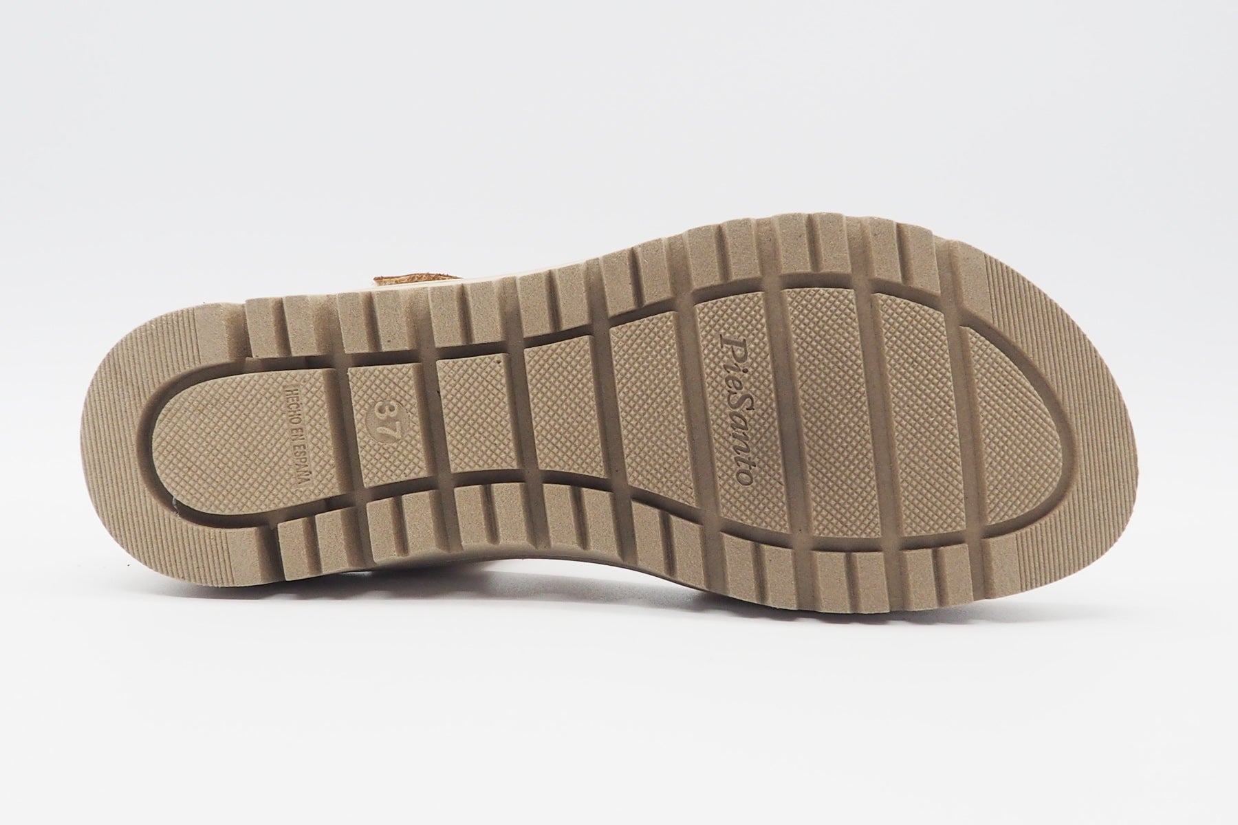 Damen Sandale aus Leder in Natur & Curry - Absatz 3cm Damen Sandalen PieSanto