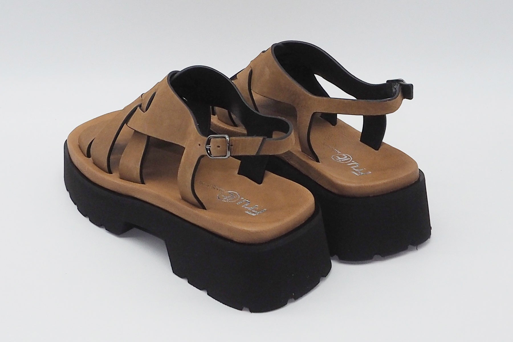 Damen Sandale aus Nubukleder in Schokobraun Damen Mules & Sabots Fruit