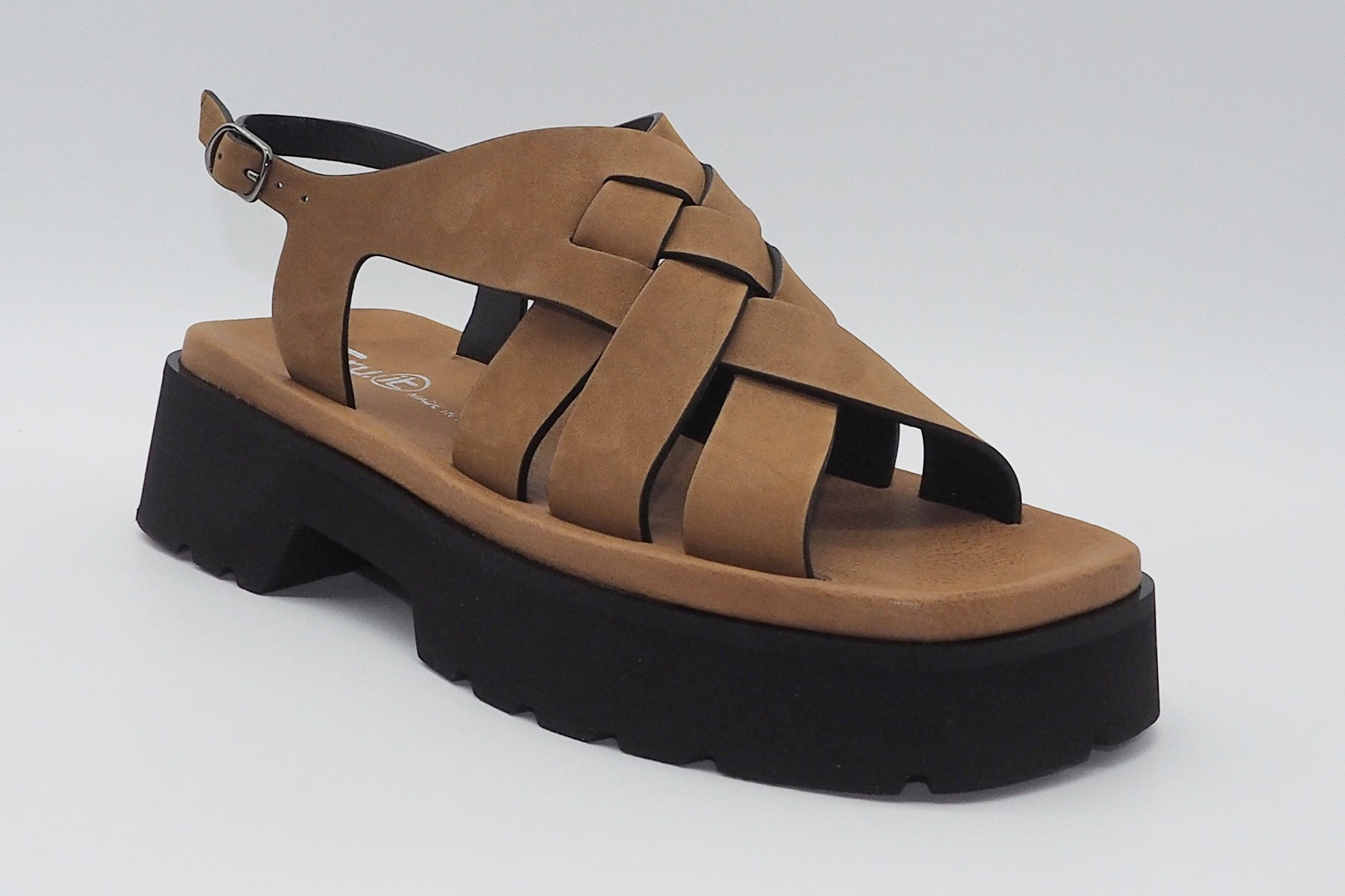 Damen Sandale aus Nubukleder in Schokobraun Damen Mules & Sabots Fruit