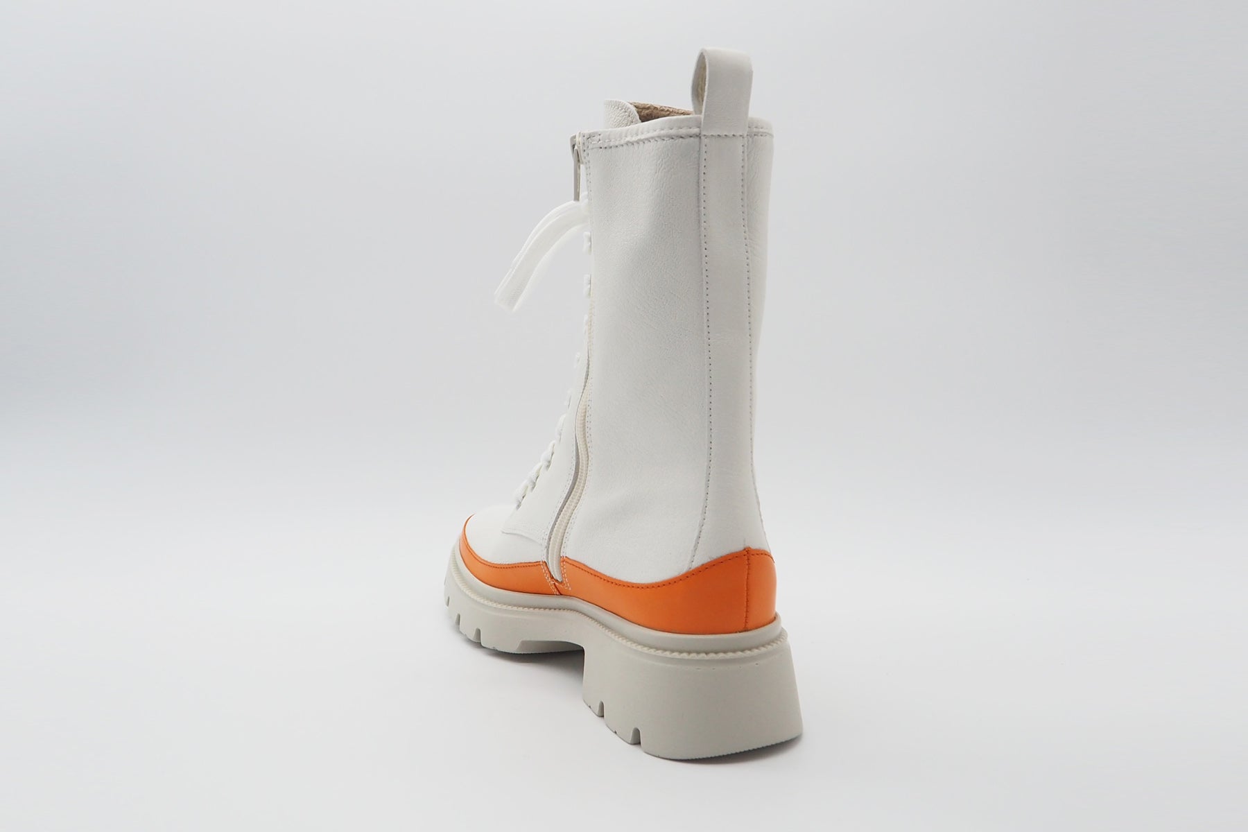Damen Schnürboot aus Glattleder in Latte & Orange - Innenfutter Fell Damen Schnürboots Gabor