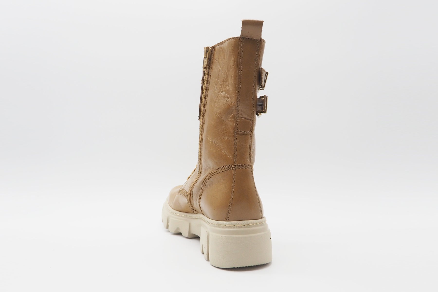 Damen Schnürboots aus Glatteder in Chino - Absatz 5cm Damen Schnürboots Gabor