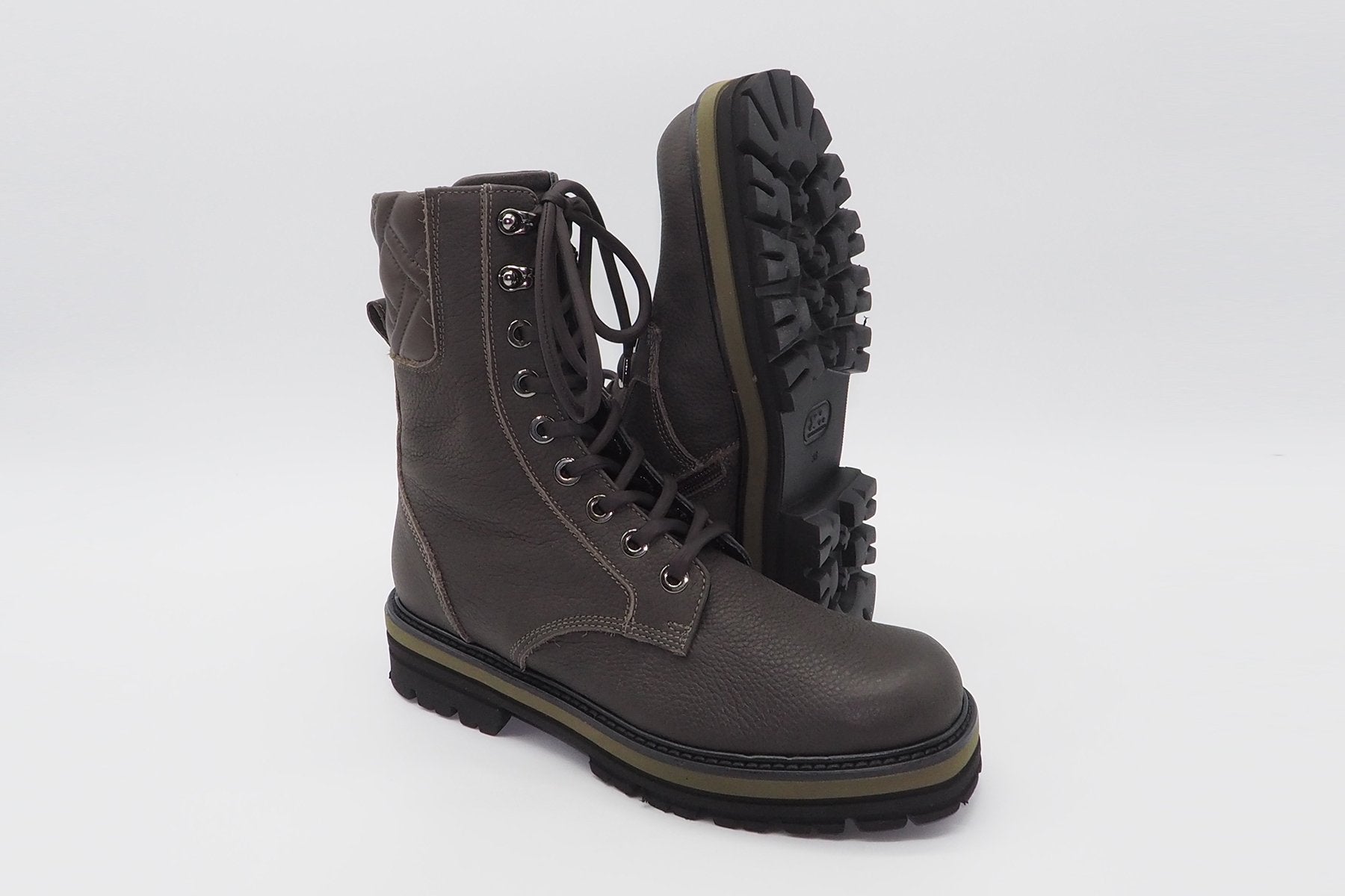 Damen Schnürboots aus Glattleder in Olivgrün Damen Schnürboots Maripé