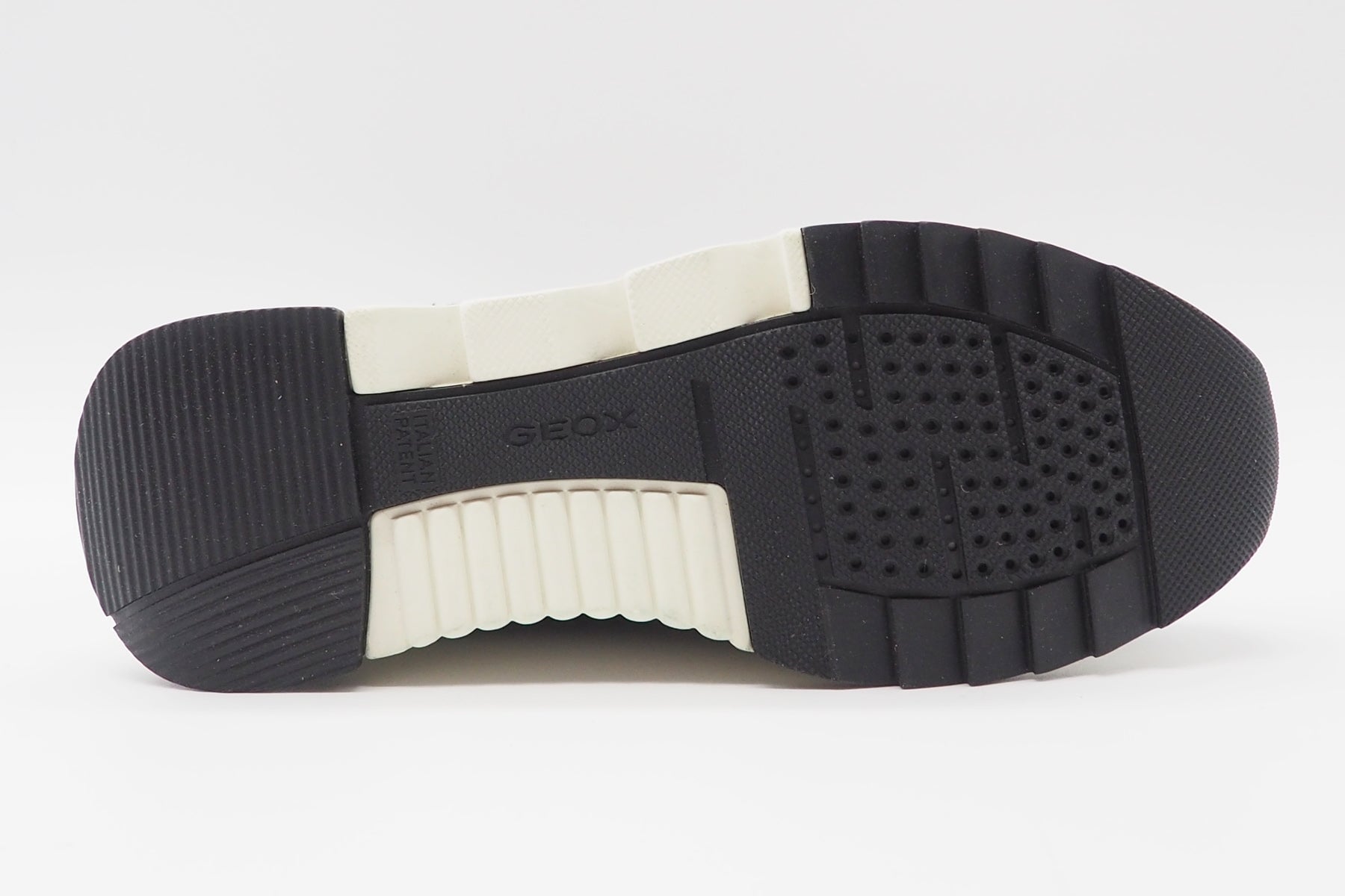 Damen Schnürboots aus Leder & Nylon in Schwarz - Wasserdicht Damen Schnürboots Geox