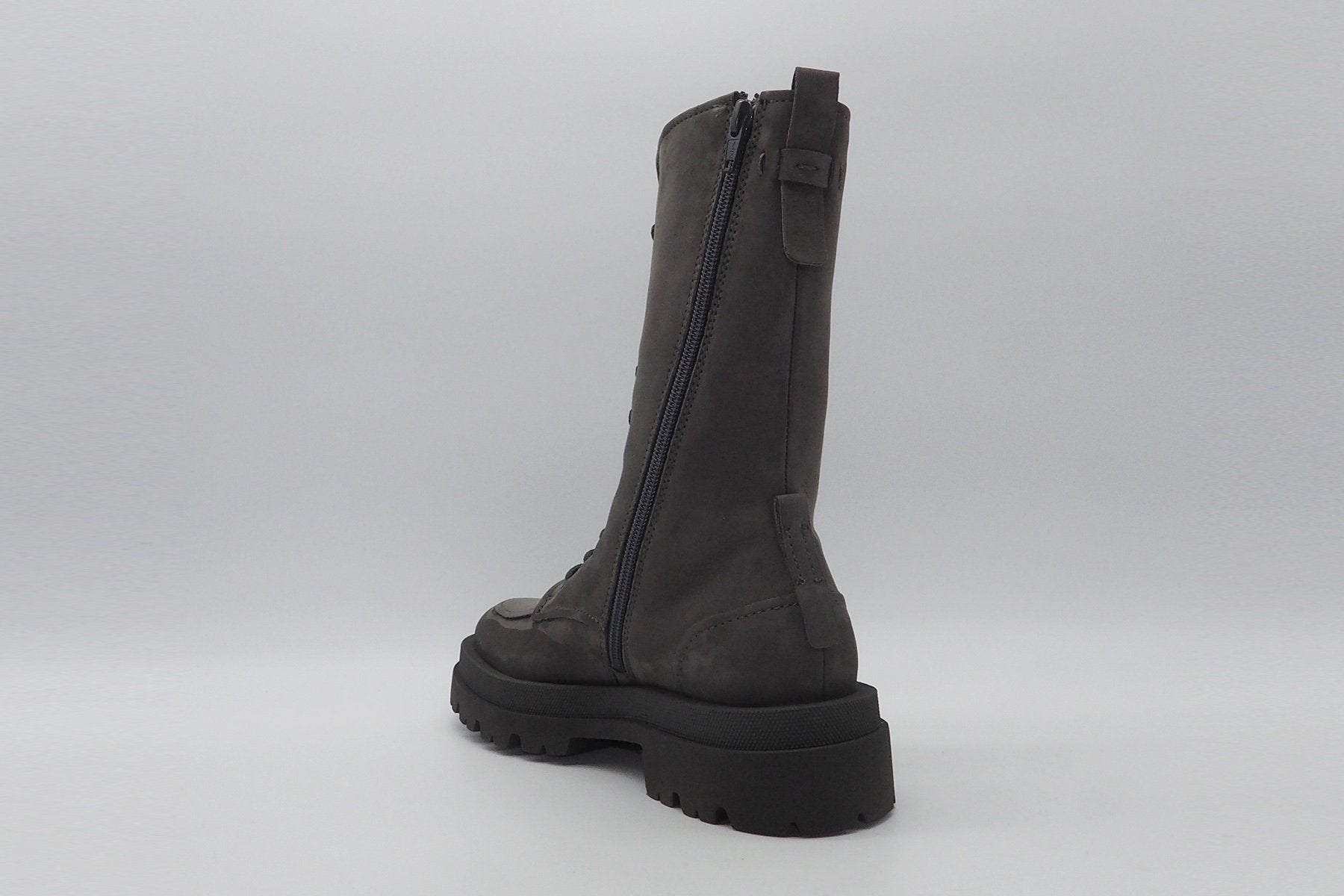 Damen Schnürboots aus Nubukleder in Grau Damen Schnürboots Kennel & Schmenger