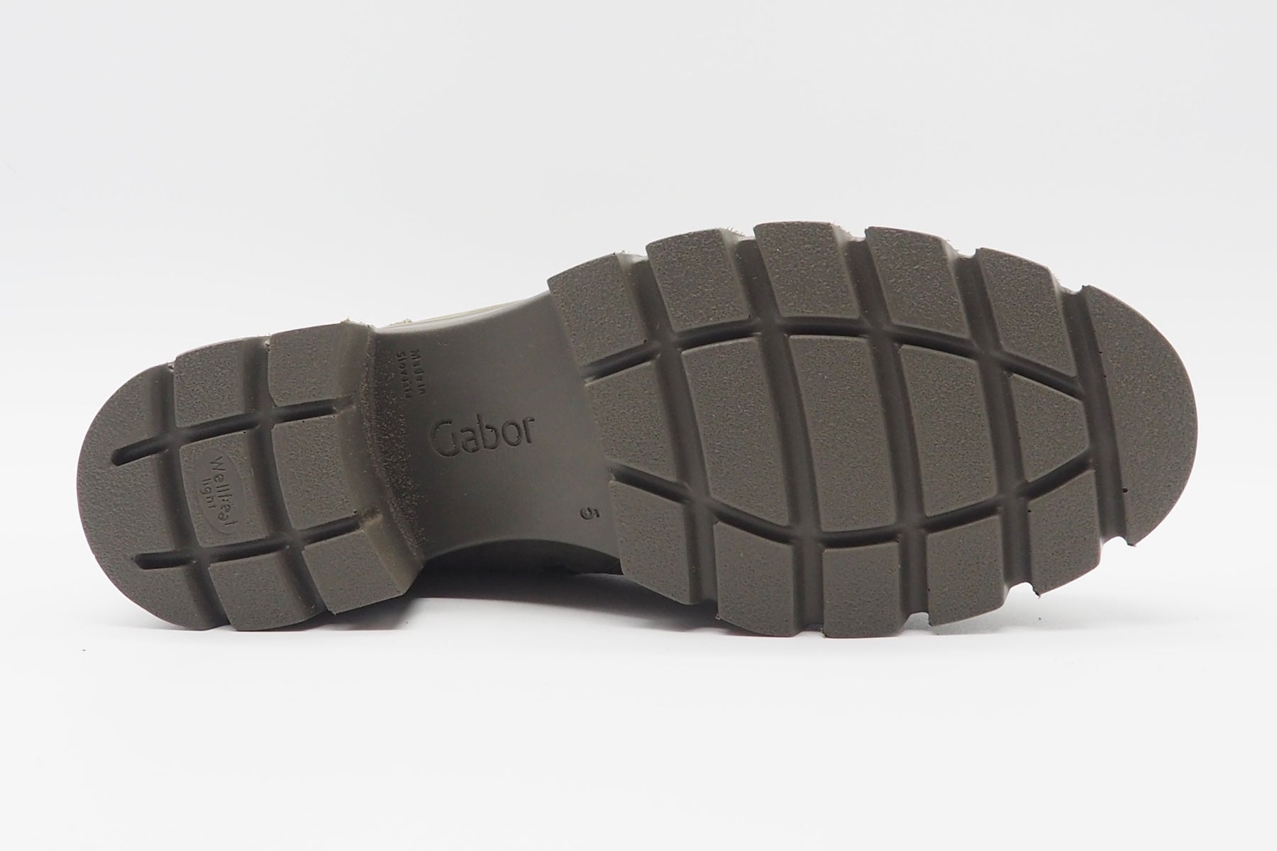 Damen Schnürboots aus Nubukleder in Oliv - Absatz 3,5cm Damen Schnürboots Gabor