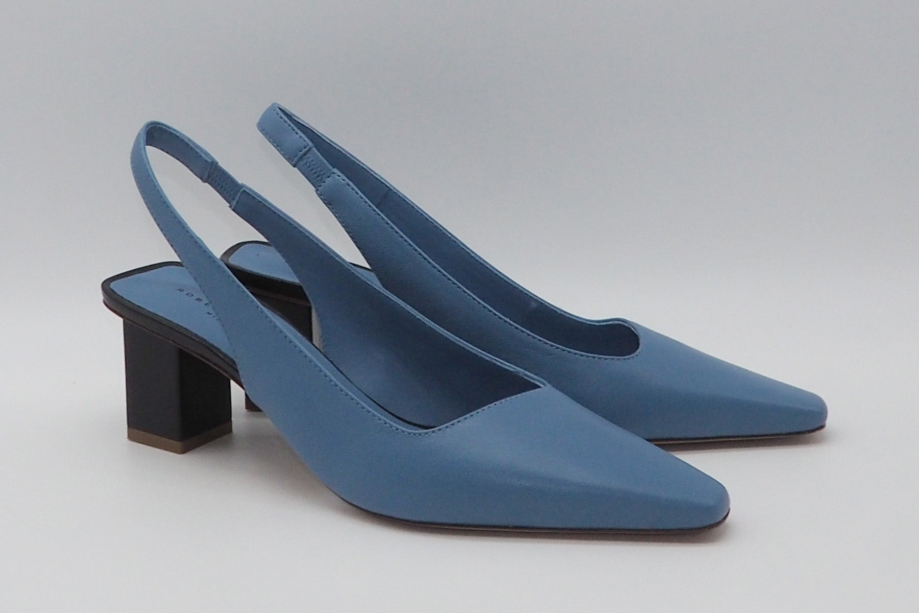 Damen Sling aus Glattleder in Mittelblau Damen Pumps & Slings Roberto Festa