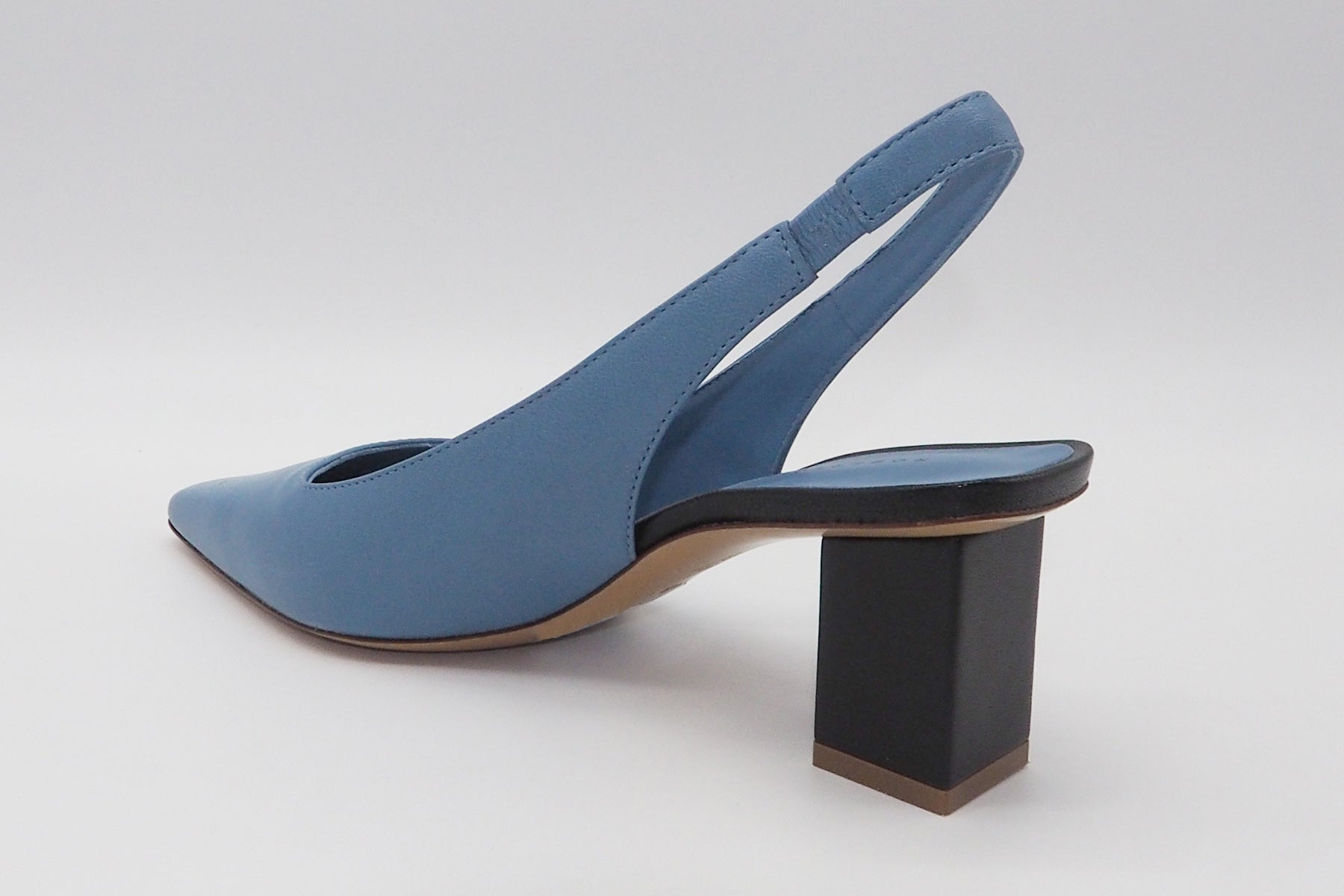 Damen Sling aus Glattleder in Mittelblau Damen Pumps & Slings Roberto Festa