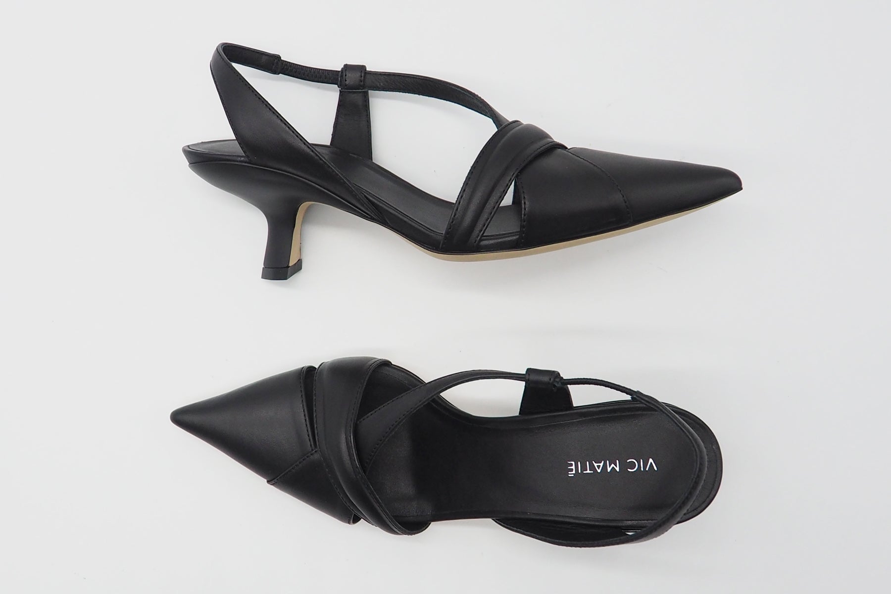 Damen Sling aus Glattleder in Schwarz - Absatz 6cm Damen Pumps & Slings Vic Matié