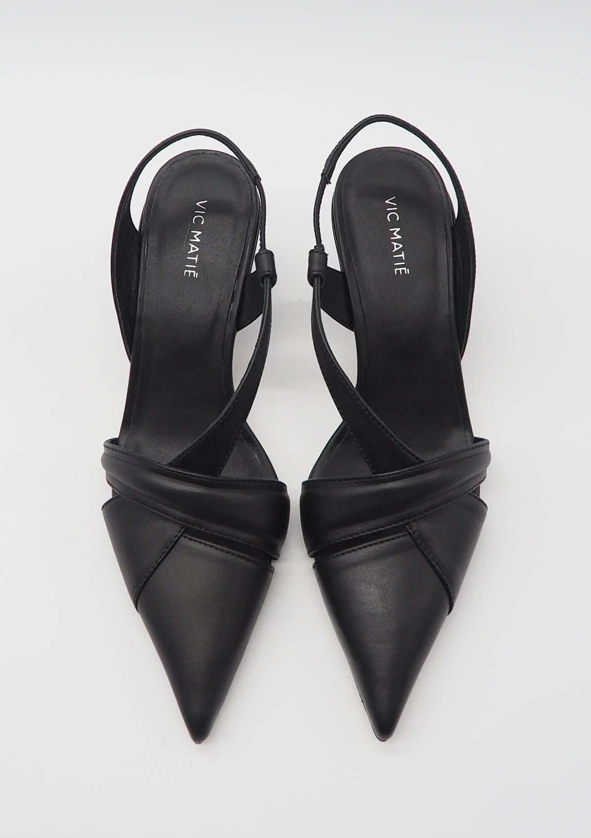 Damen Sling aus Glattleder in Schwarz - Absatz 6cm Damen Pumps & Slings Vic Matié