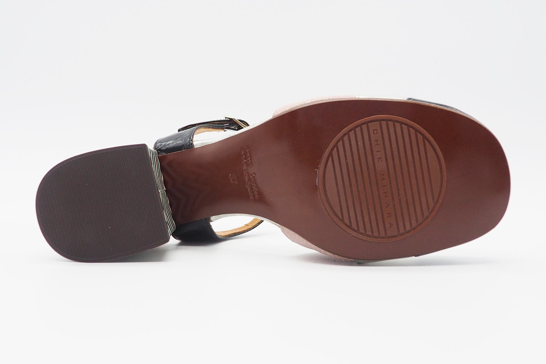 Damen Sling aus Lack-, Metalli- & geprägtes Leder in Schwarz, Silber, Rosé & Mutlicolor - Absatz 6cm Damen Pumps & Slings Chie Mihara