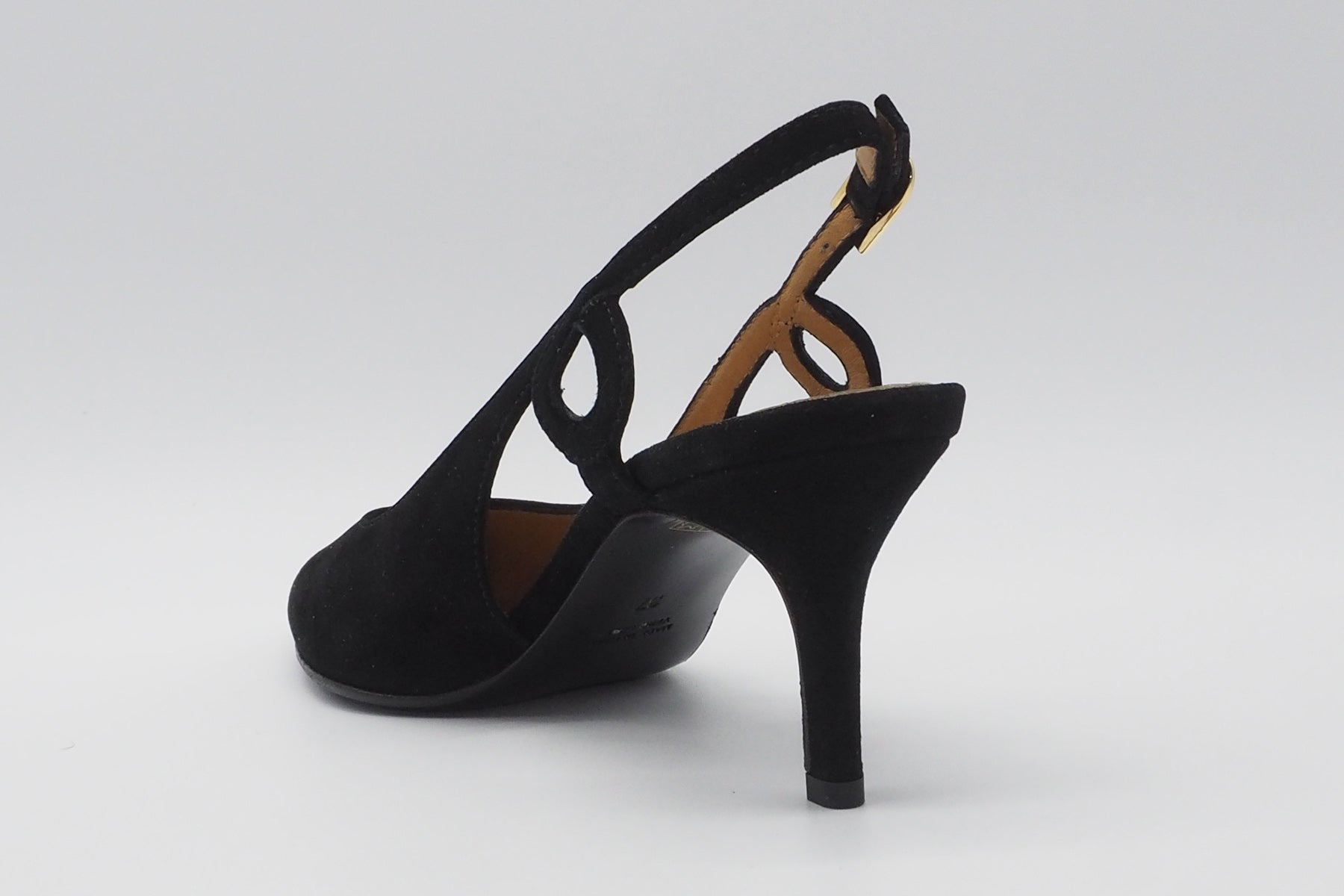 Damen Sling-Pumps aus Veloursleder in Schwarz Damen Pumps & Slings Karin