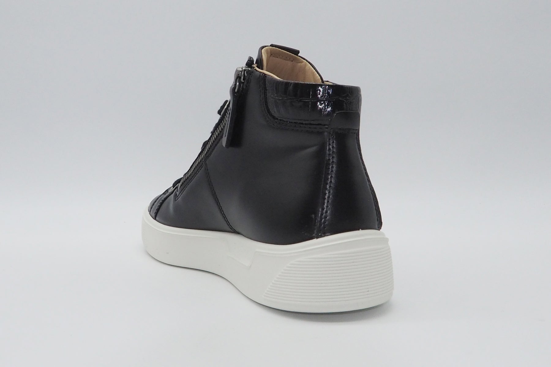 Damen Sneaker aus Glattleder in Schwarz Damen Sneakers Ecco