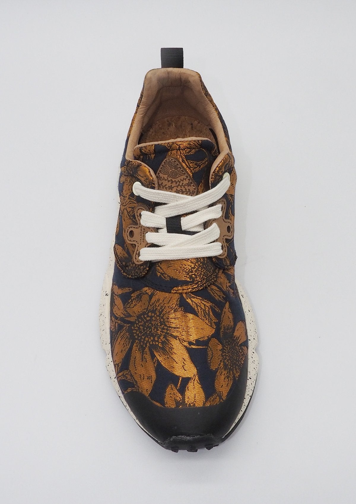 Damen Sneaker aus Jacquard in Navy und Bronce Damen Sneaker Flower Mountain