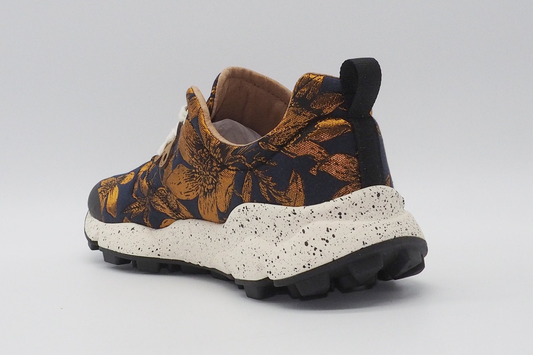 Damen Sneaker aus Jacquard in Navy und Bronce Damen Sneaker Flower Mountain