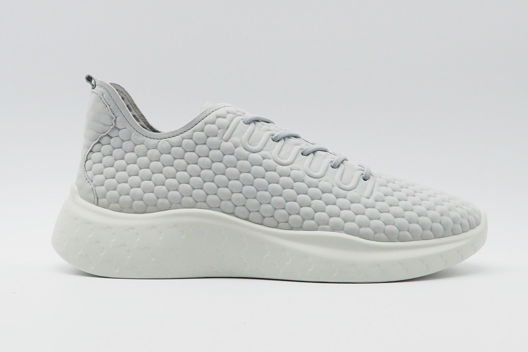 Damen Sneaker aus Leder mit Thermoprägung in Hellgrau Damen Sneakers Ecco