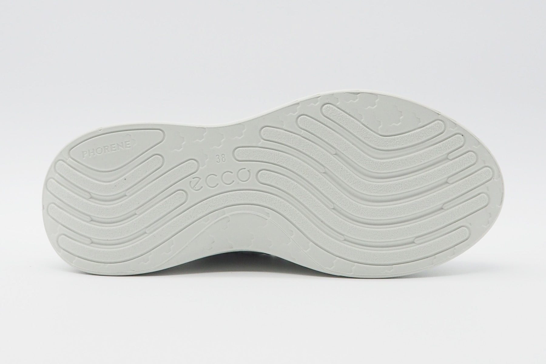 Damen Sneaker aus Leder mit Thermoprägung in Hellgrau Damen Sneakers Ecco