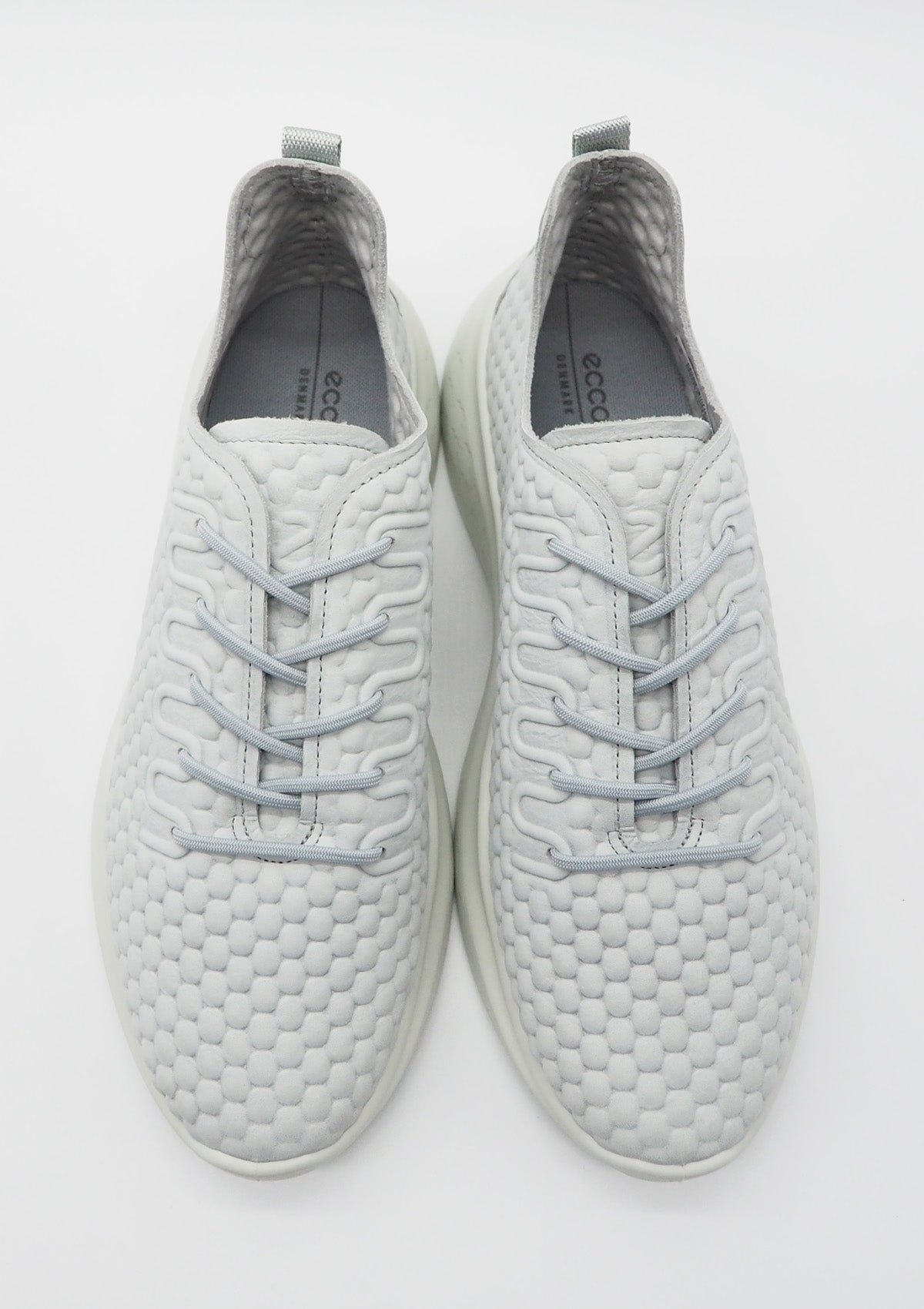 Damen Sneaker aus Leder mit Thermoprägung in Hellgrau Damen Sneakers Ecco