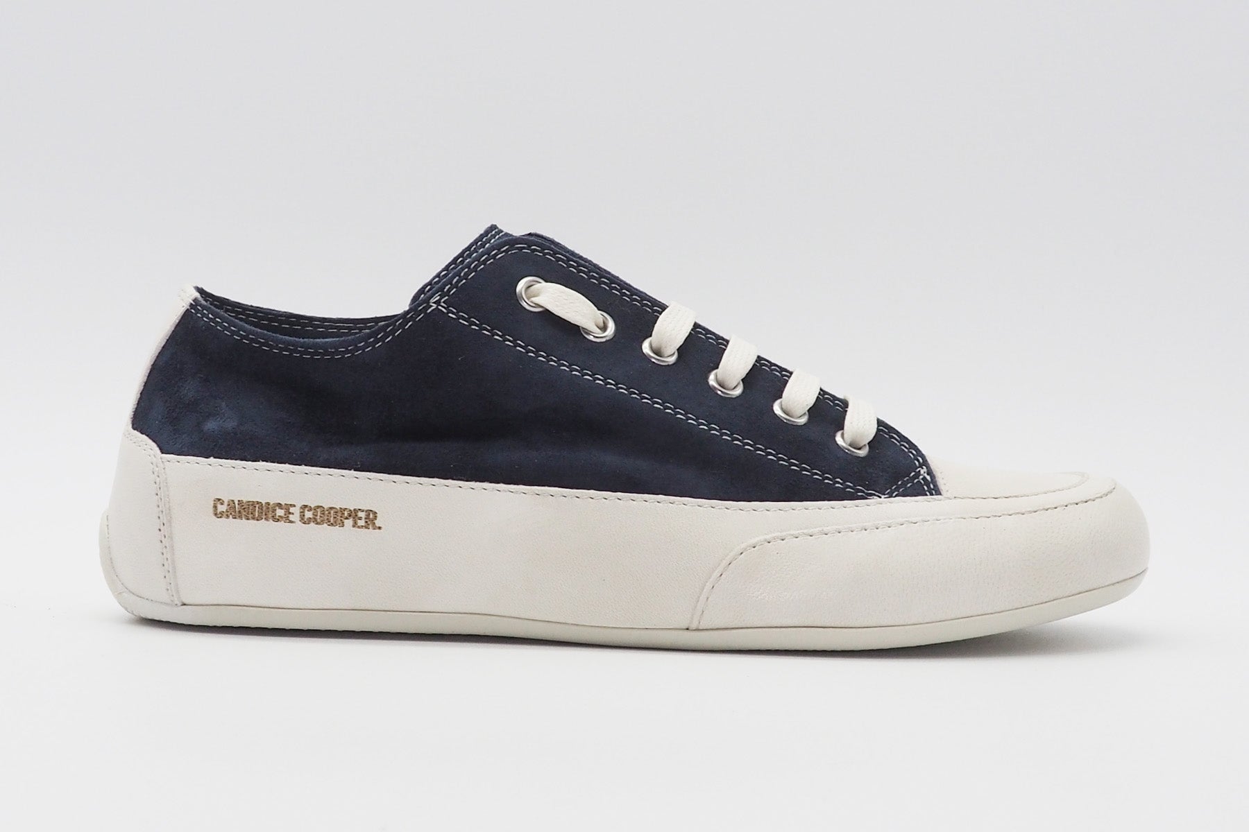 Damen Sneaker aus Velours- & Glattleder in Navy & Weiß - Rock s Damen Sneaker Candice Cooper